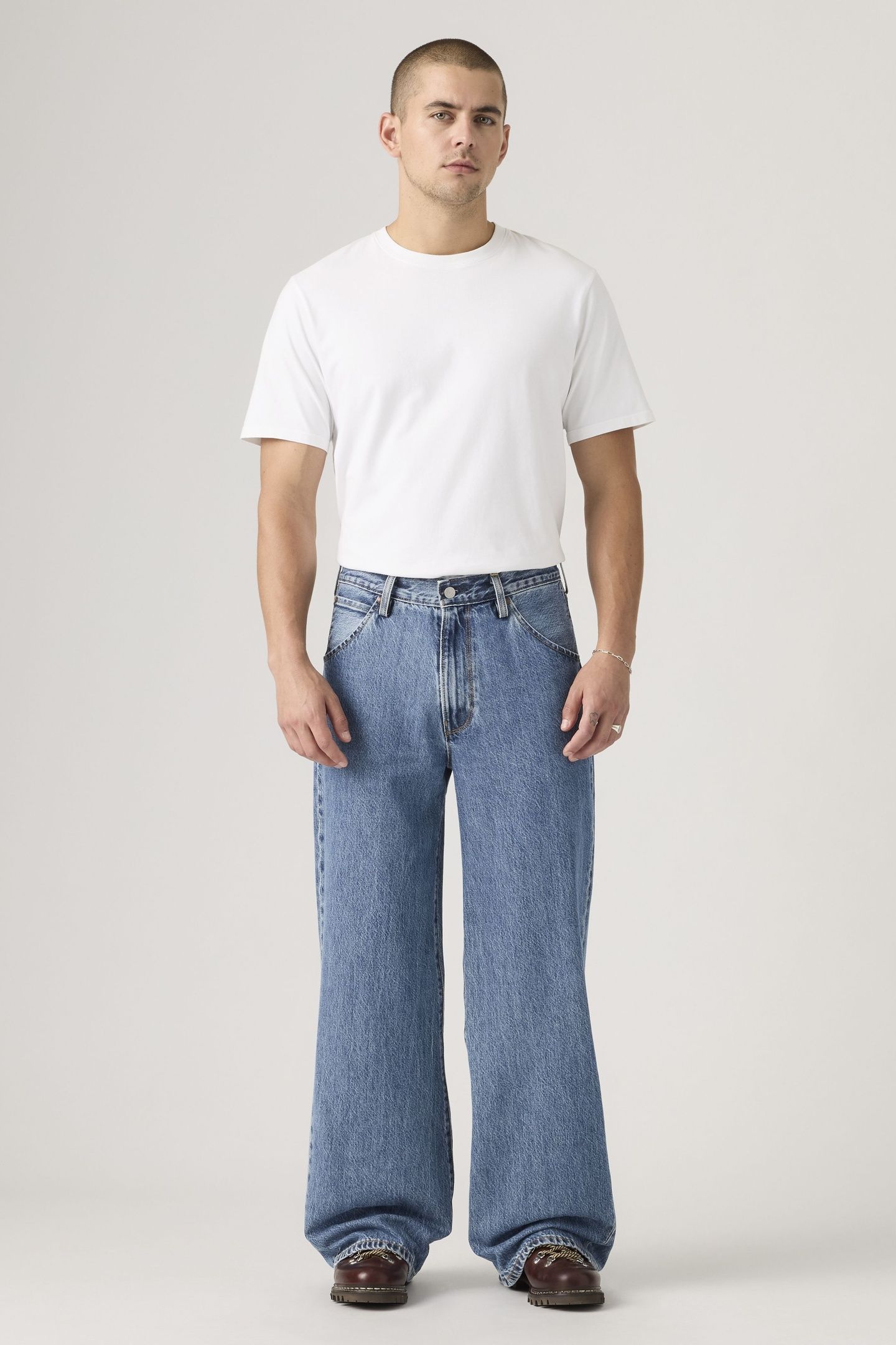 TWISTED BAGGY WIDE JEANS 1