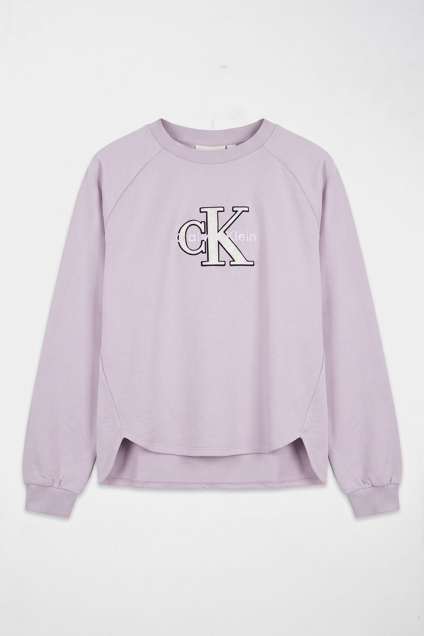 GIRLS FASHION MONOLOGO CREW NECK ORCHID PETAL 2