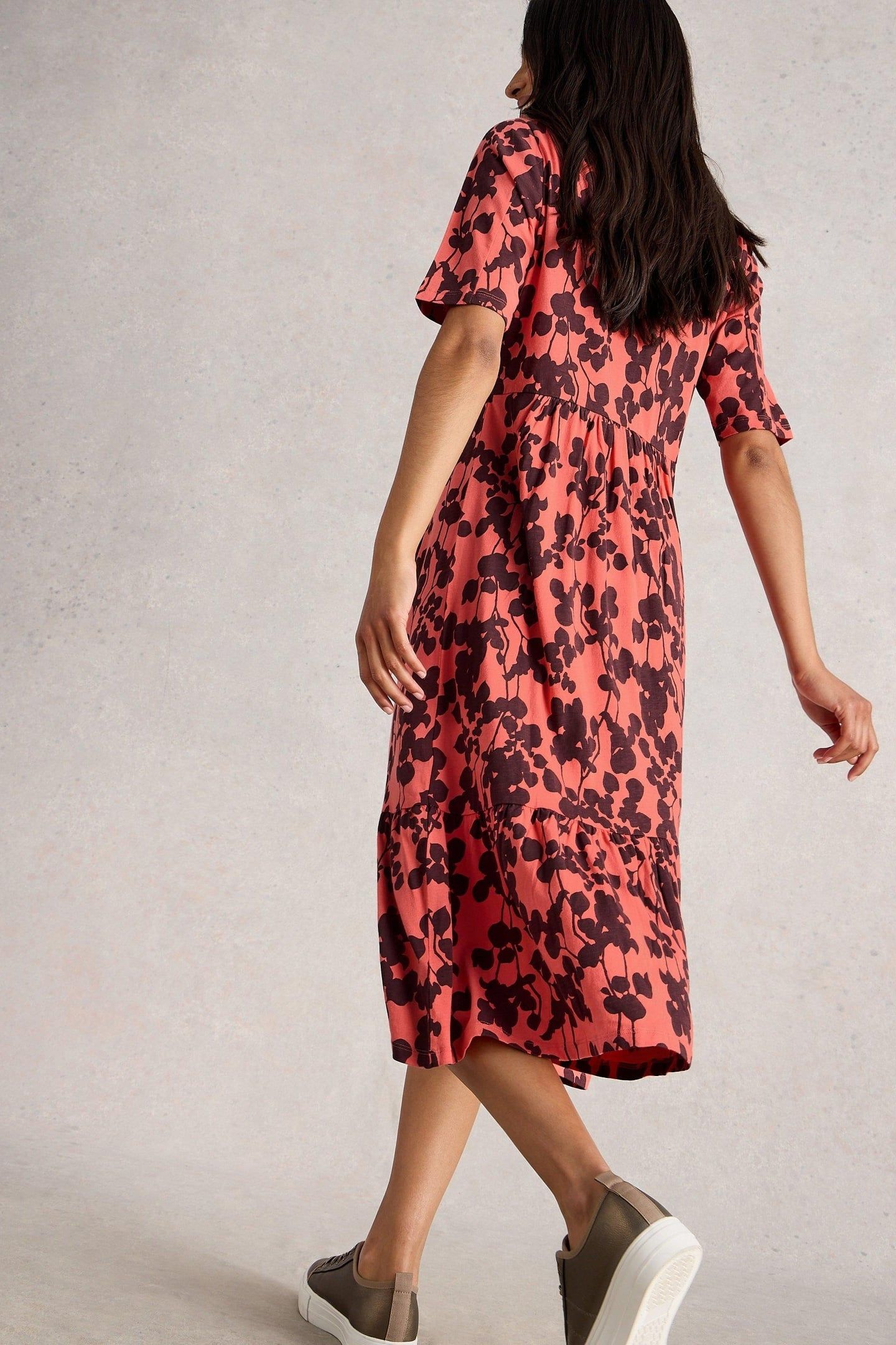 NAYA JERSEY DRESS PINK PRINT 3