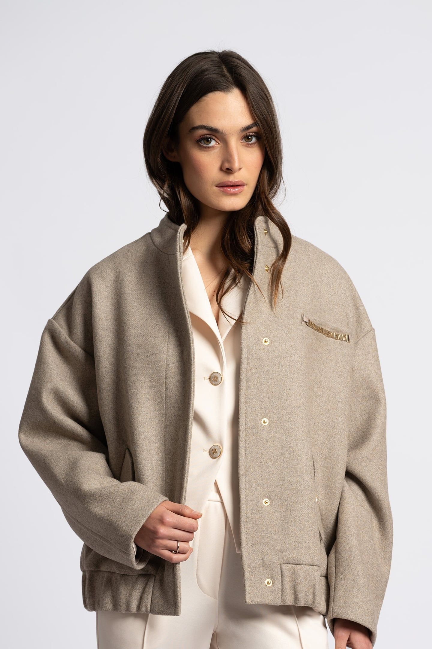LUCKNOW BOMBER JACKET HAZELNUT 1