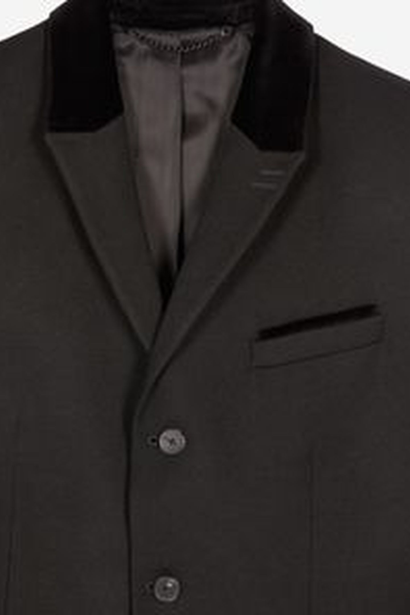 STRAIGHT-CUT JACKET WITH 3 BUTTONS & 3 POCKETS BLACK 10