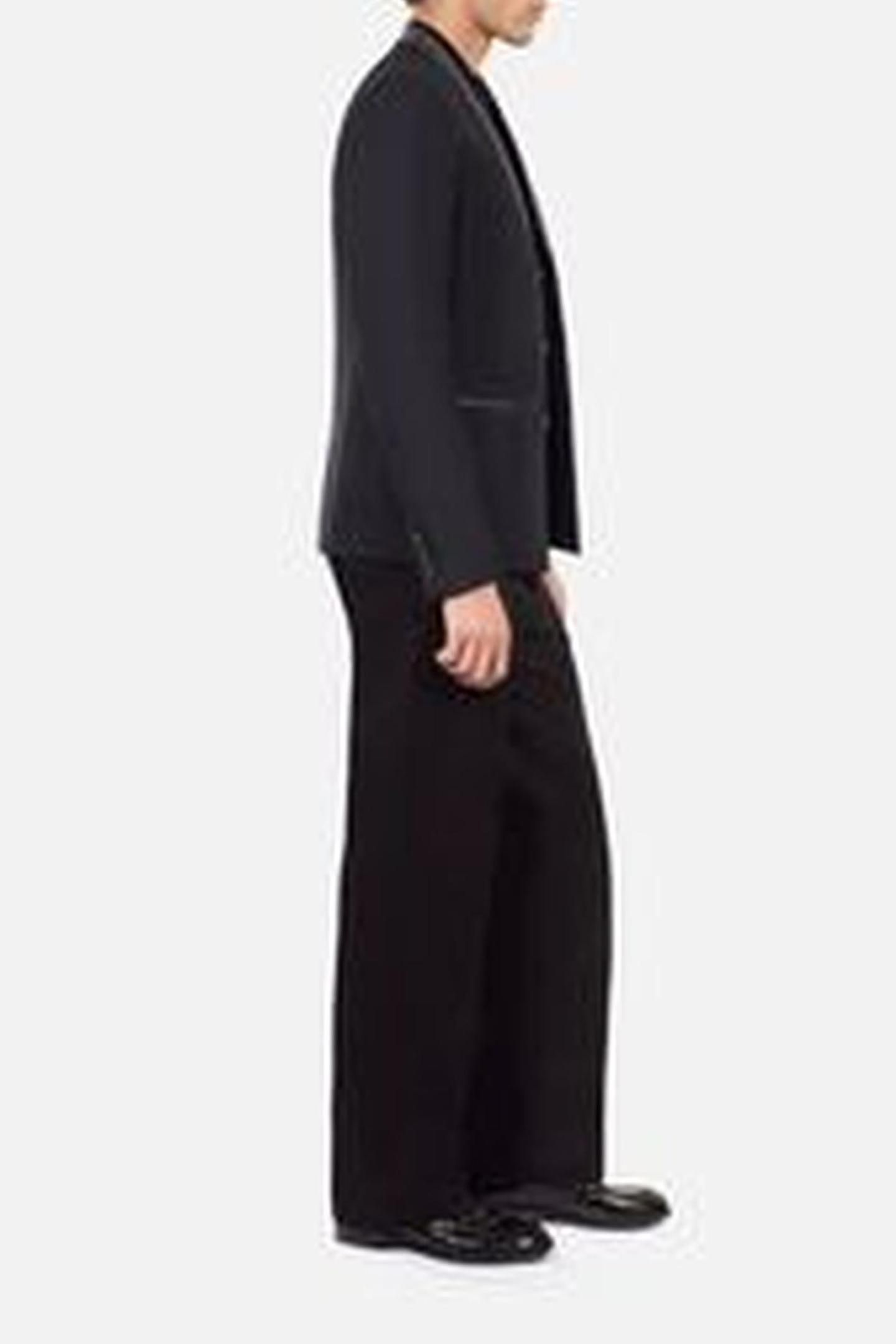 COLLARLESS SUIT JACKET BLACK 7