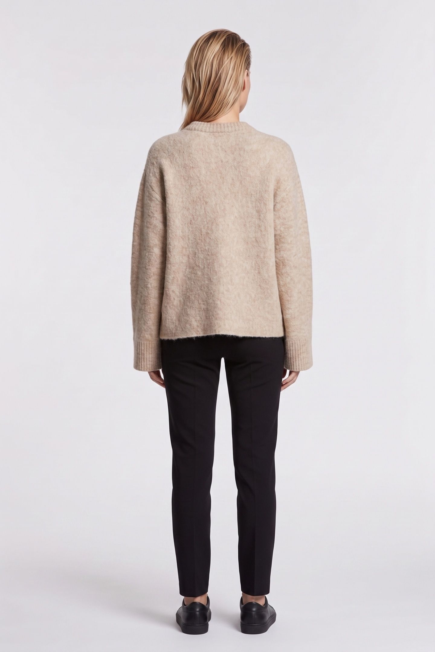 CLOTHILDE BOW SWEATER BEIGE 2