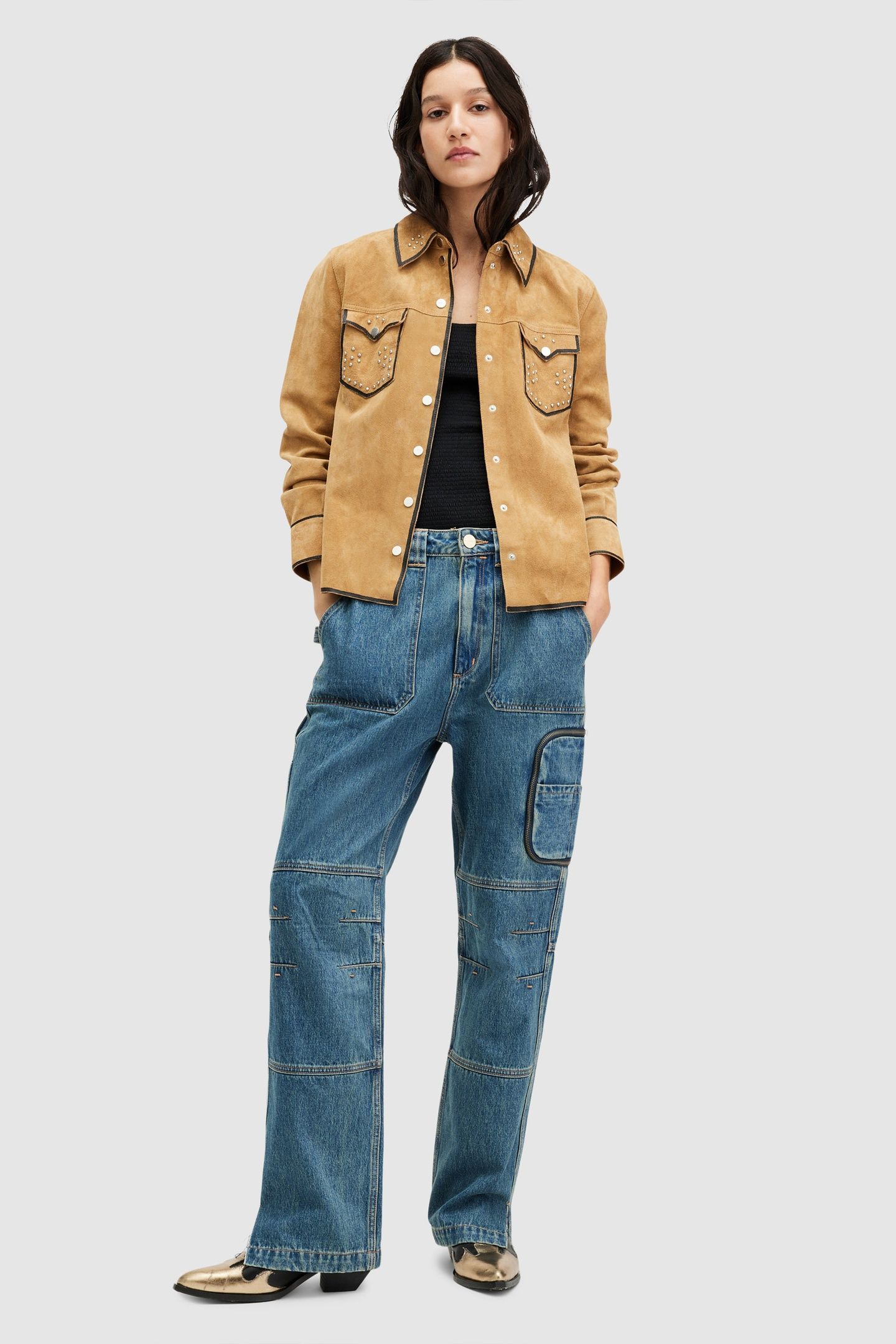 KARLSON LEA SHIRT TAN BROWN 1