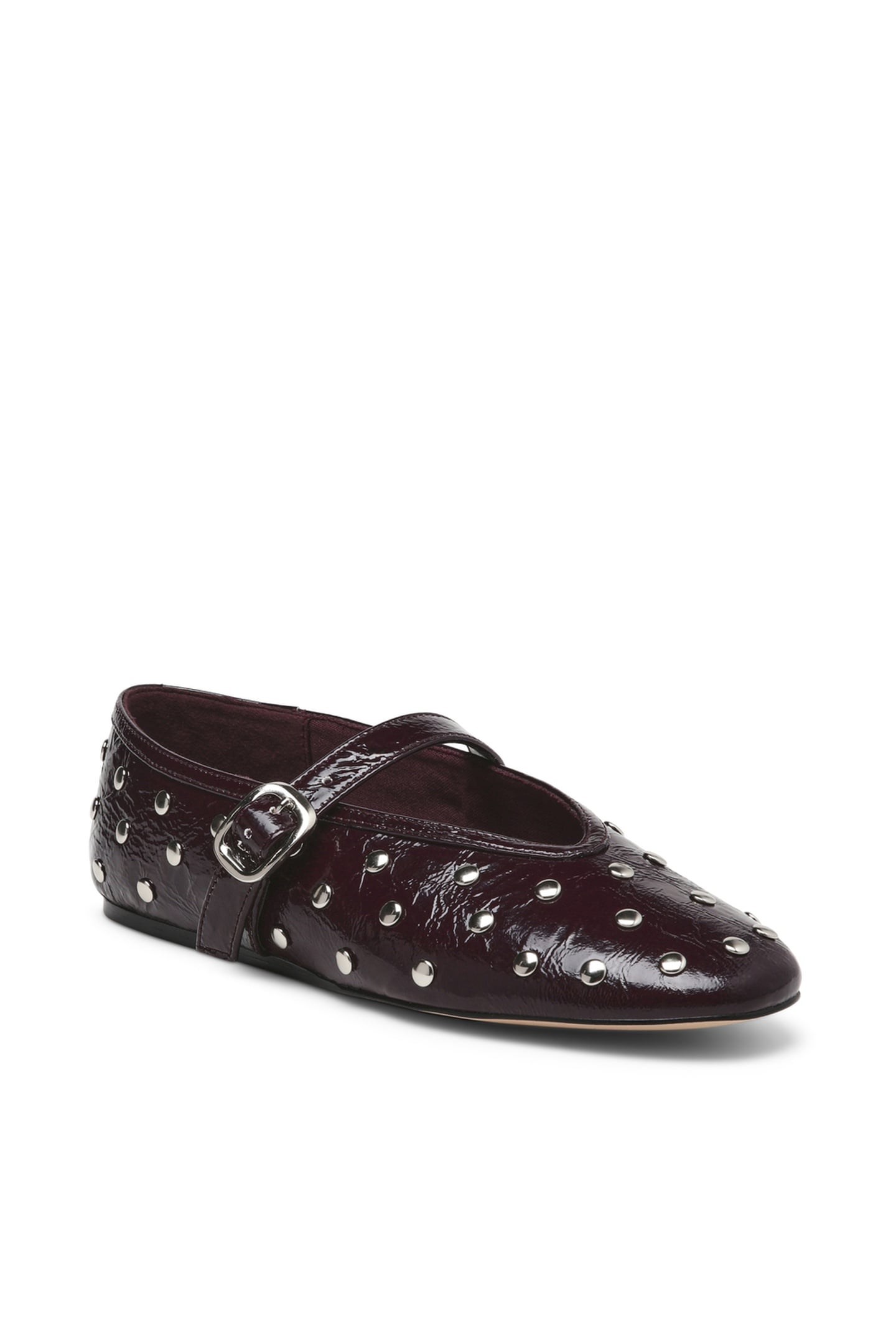 ARCHER FLAT SHOES CHERRY LACQ LEATHER 3