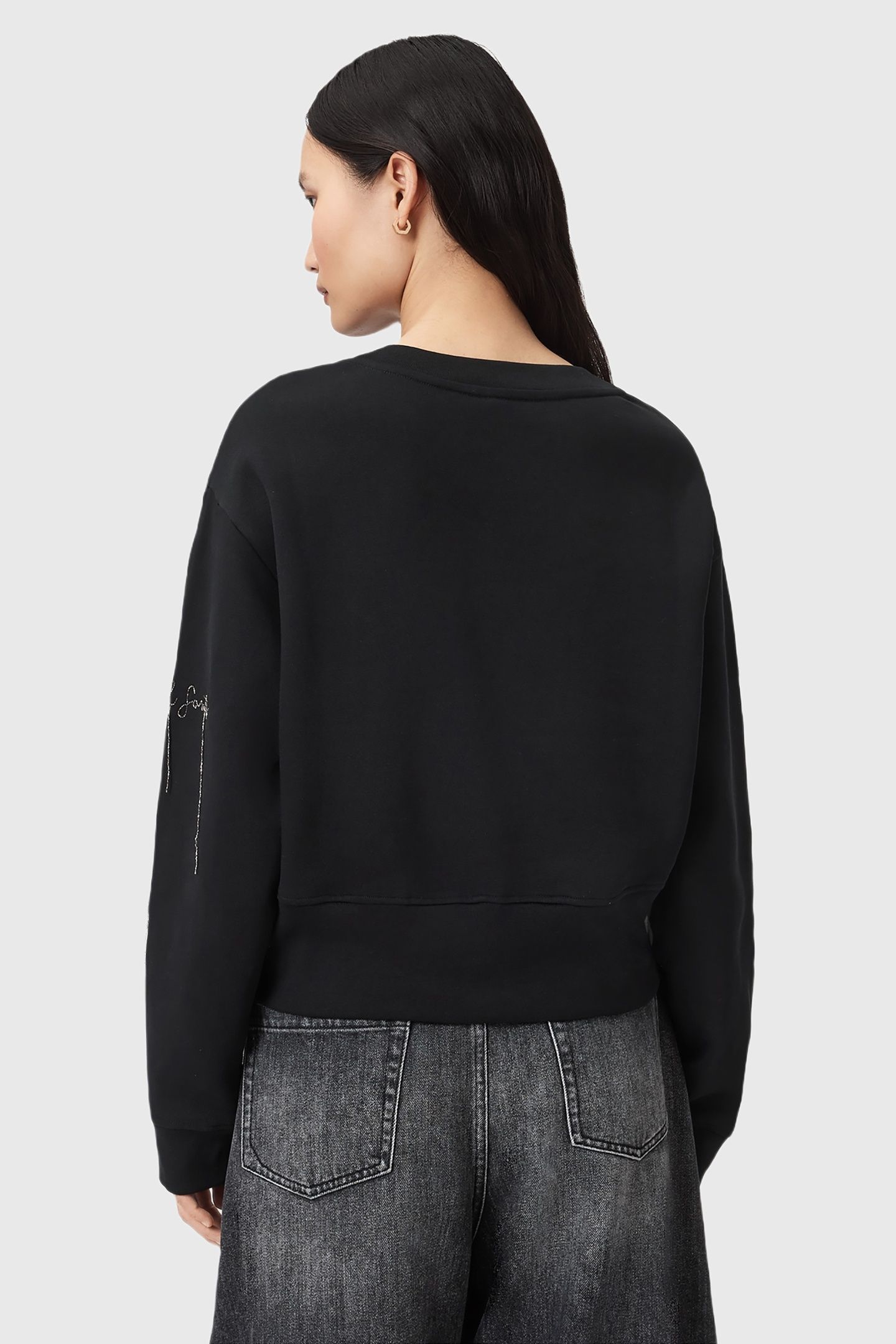 AS EMB SEPARO SWEAT BLACK 4