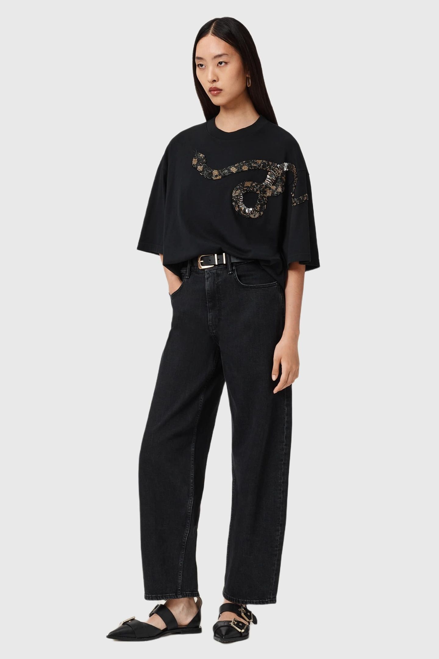 OUROS AMELIE TEE BLACK 1