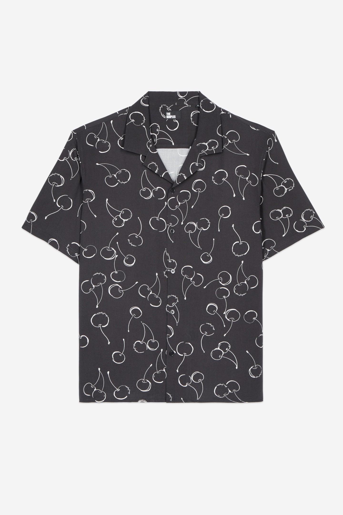 SHORT-SLEEVED SHIRT WITH SHARK NECK BLACK 3