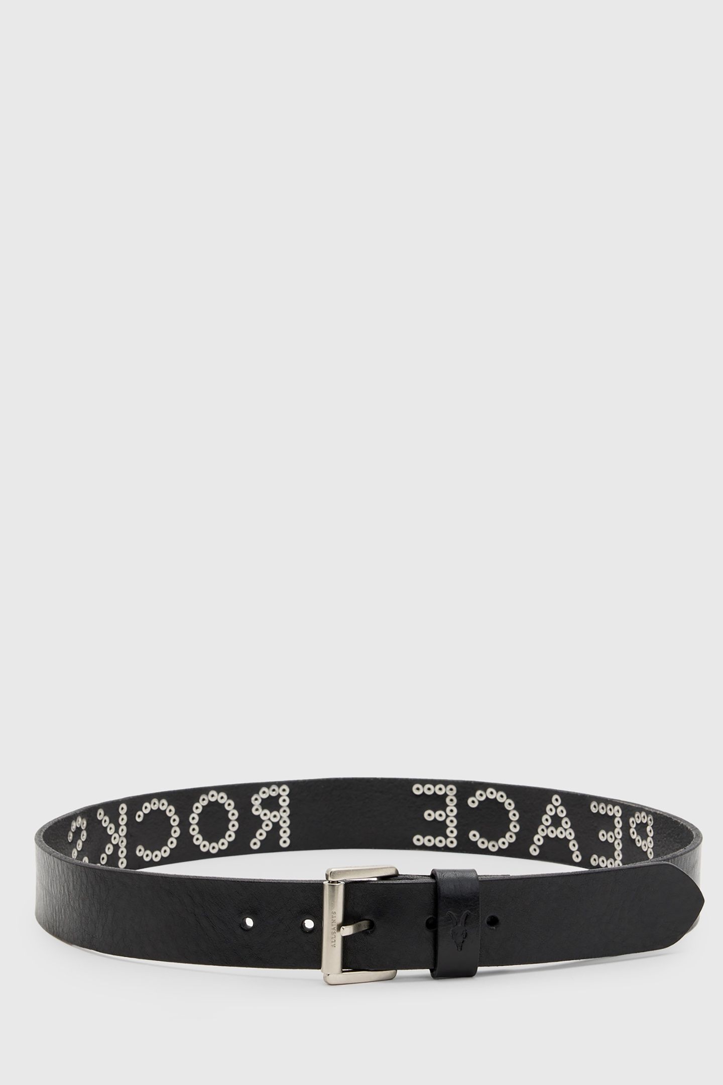 PEACE ROCKS BELT BLACK/ANTQ NICKEL 4