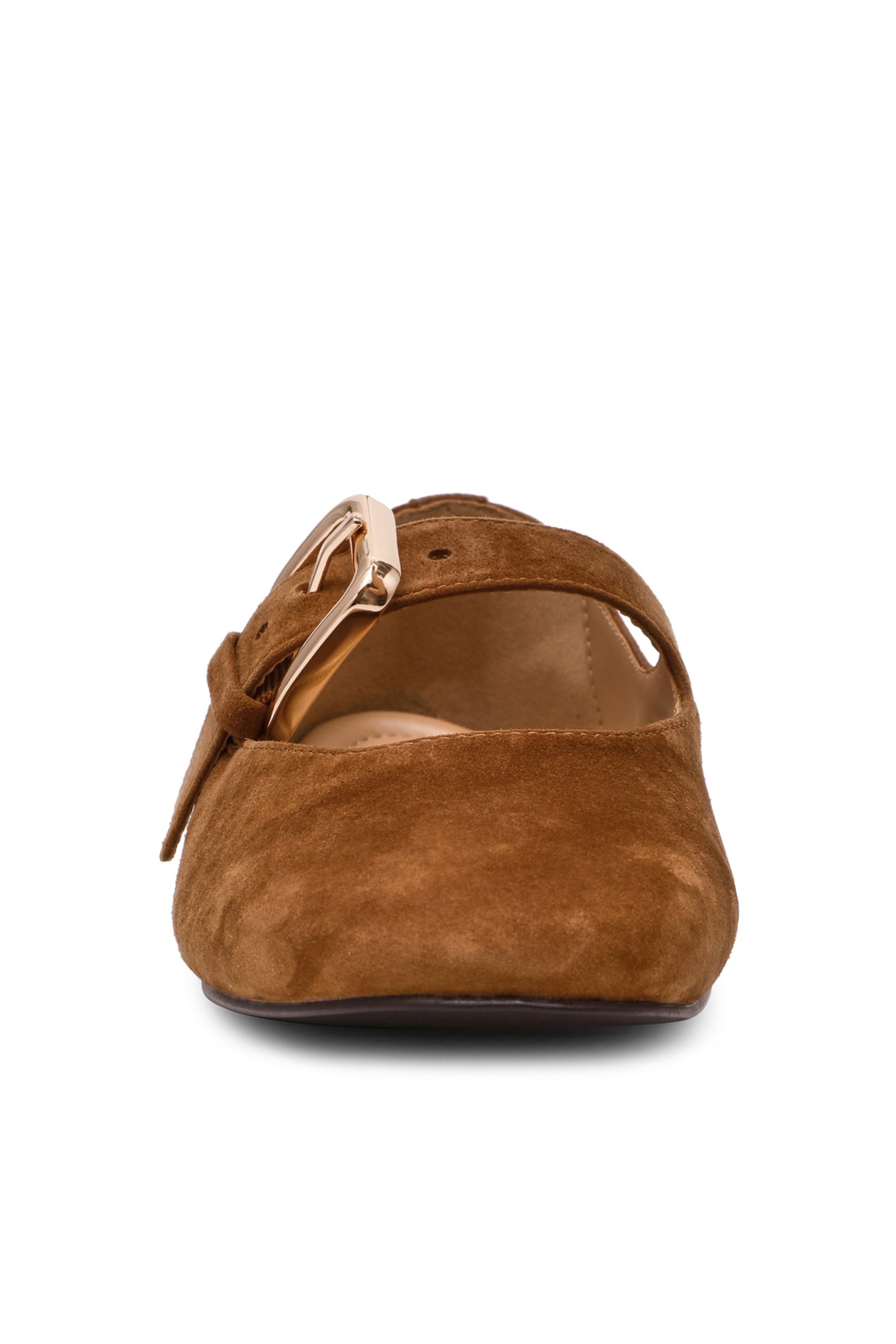 ZARAH FLAT SHOES CHESTNUT SUEDE 4