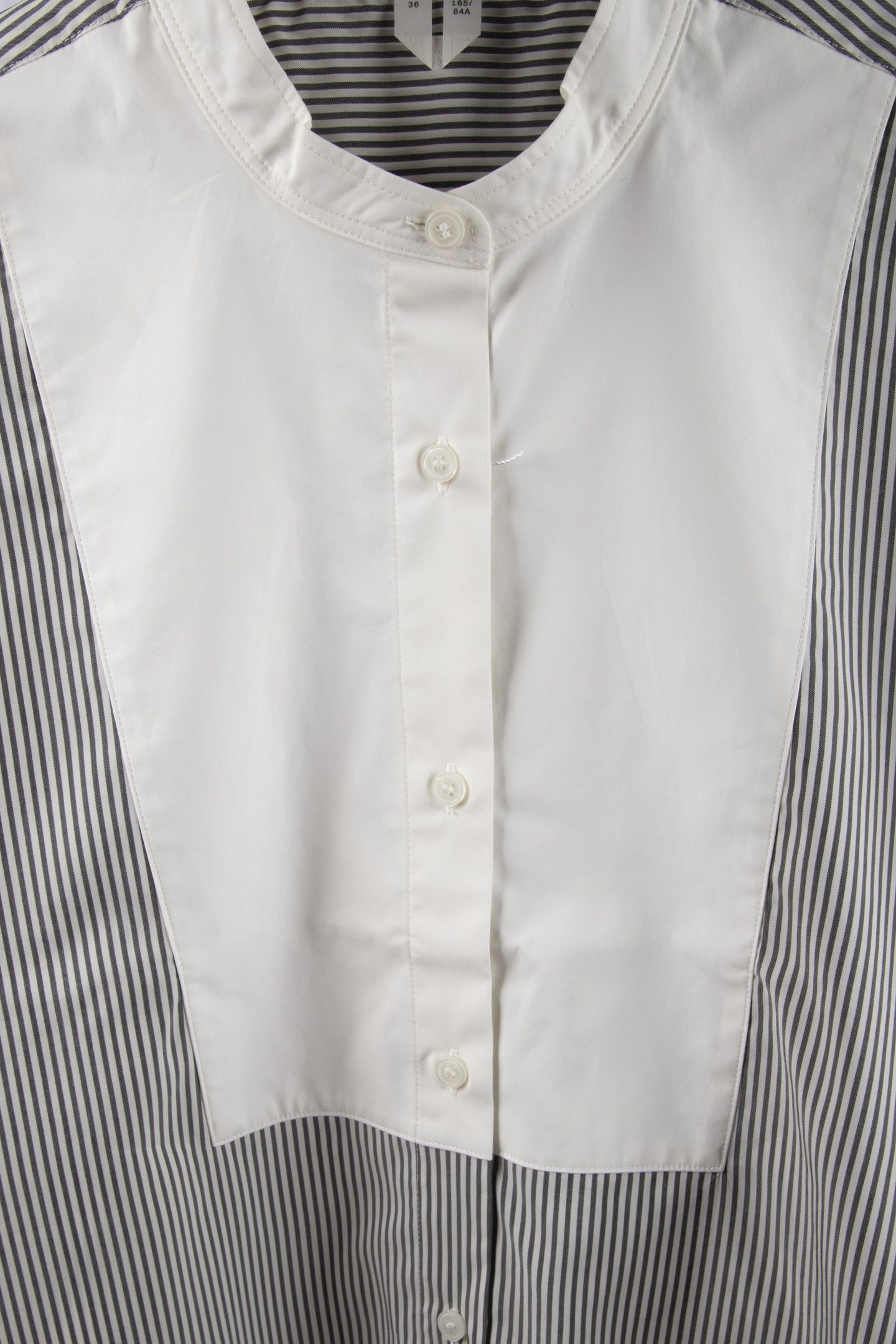 HAGA CONTRAST BIB SHIRT WHITE 4