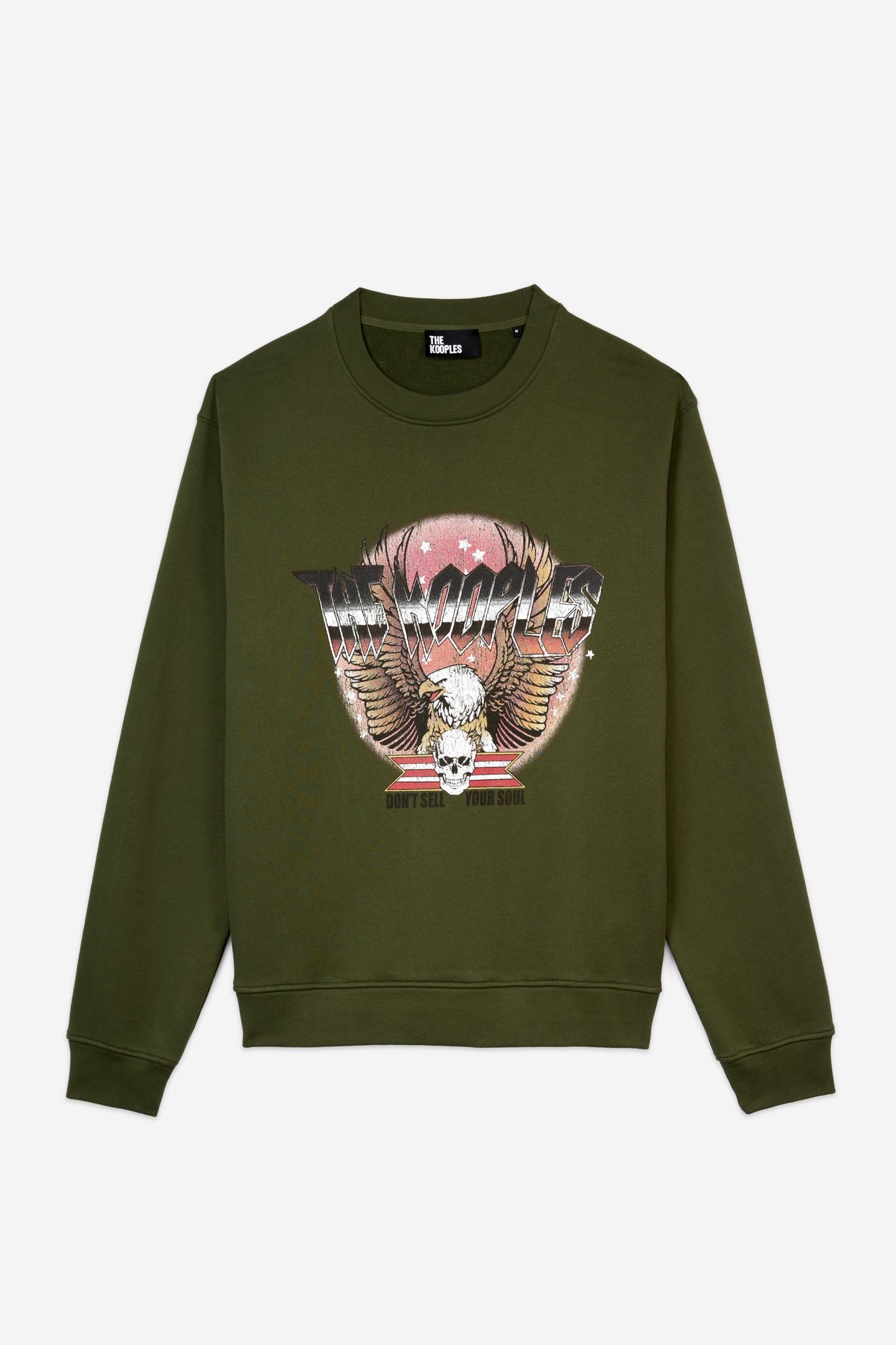 SWEATSHIRT WITH EAGLE PRINT USED KAKI 5