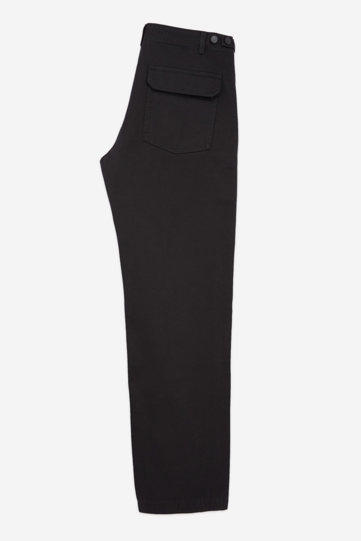 COTTON TROUSERS WITH PATCH POCKETS BLACK 6