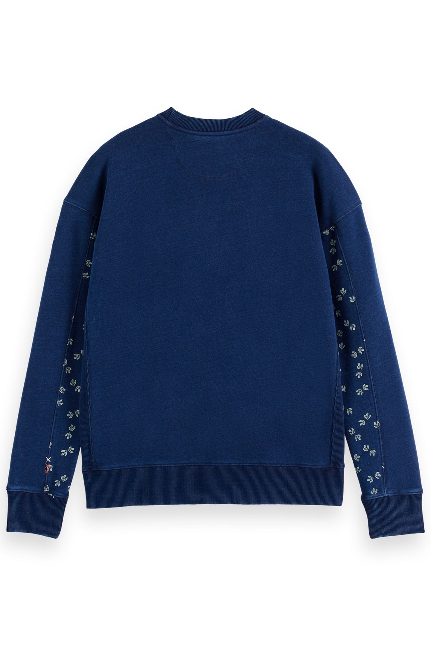 INDIGO CREW NECK SWEAT WITH PRINT DETAILS INDIGO 5