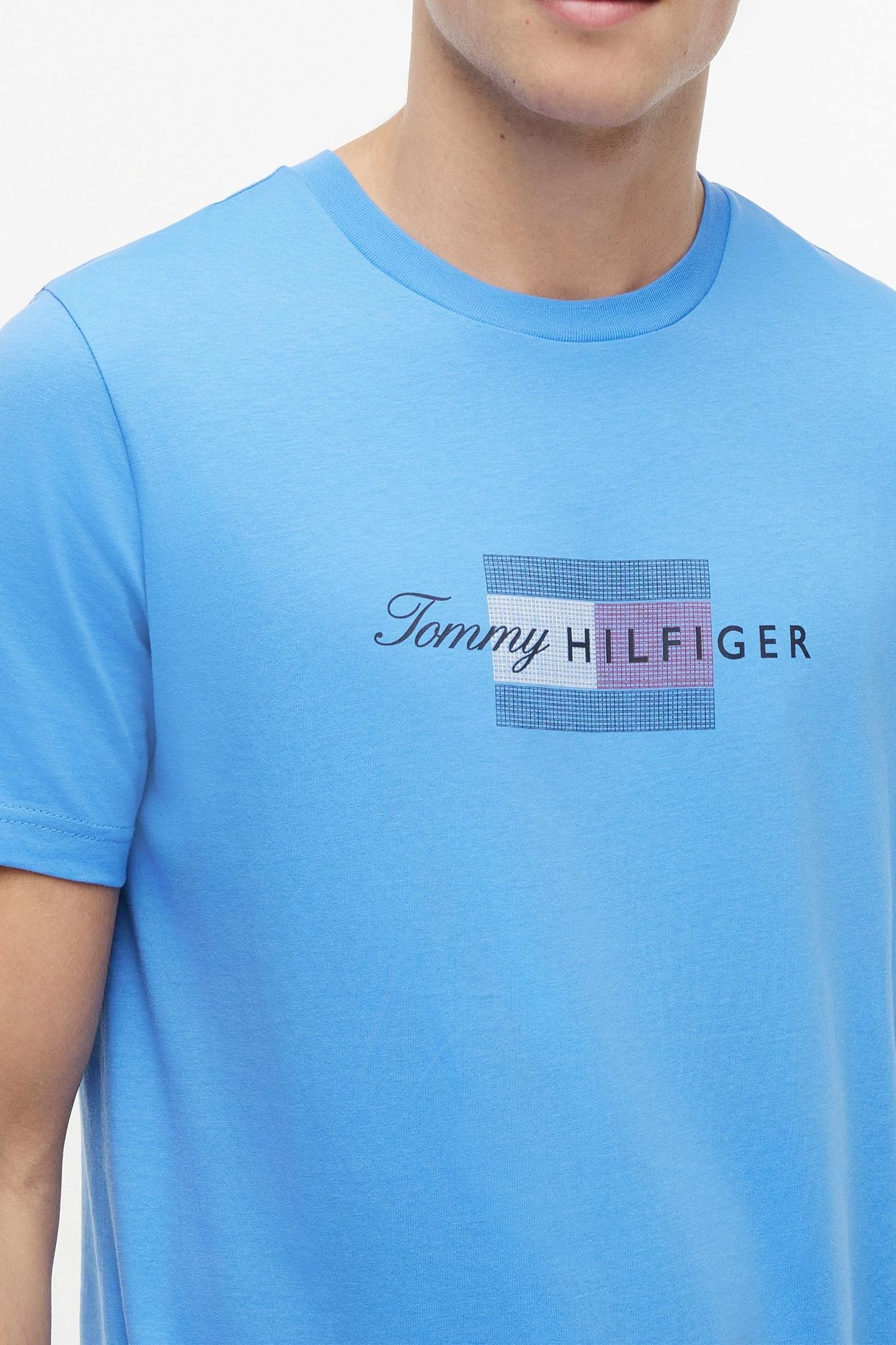 SCRIPT FLAG REGULAR TEE BLUE SPELL 5