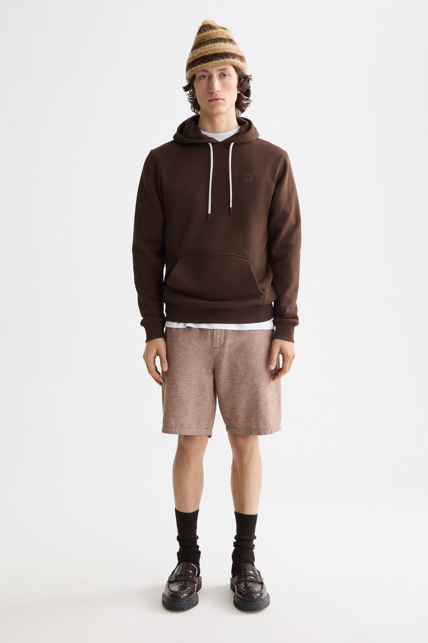 SEASONAL CORE - FAVE - COTTON LINEN BERMUDA SOFT SILT 1