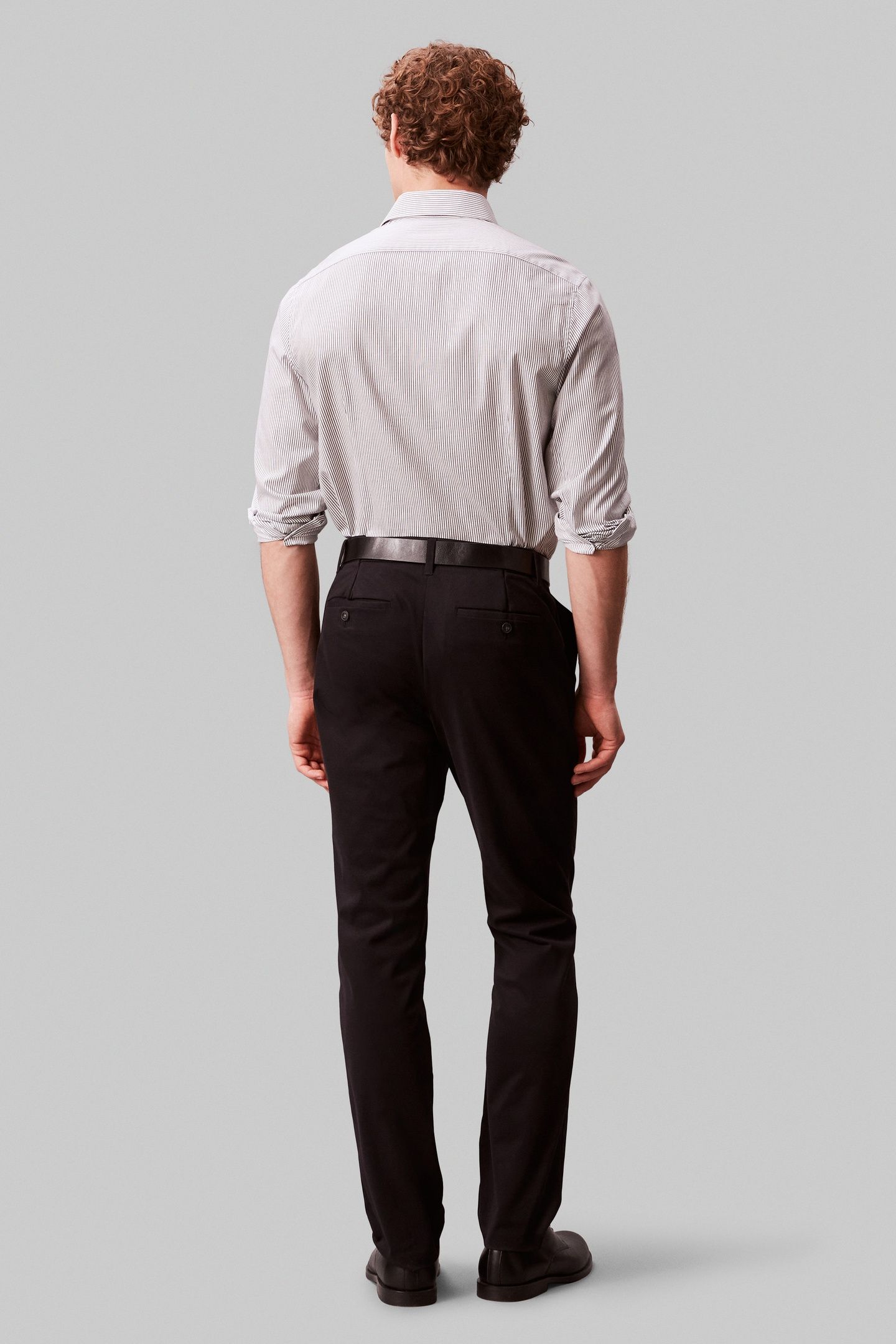SLIM STRIPED STRAIGHT SHIRT NAVY 2