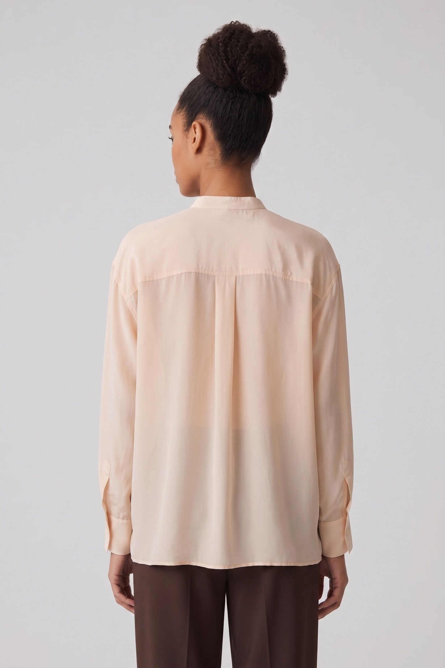HENNA FLUID TUXEDO SHIRT BEIGE 2