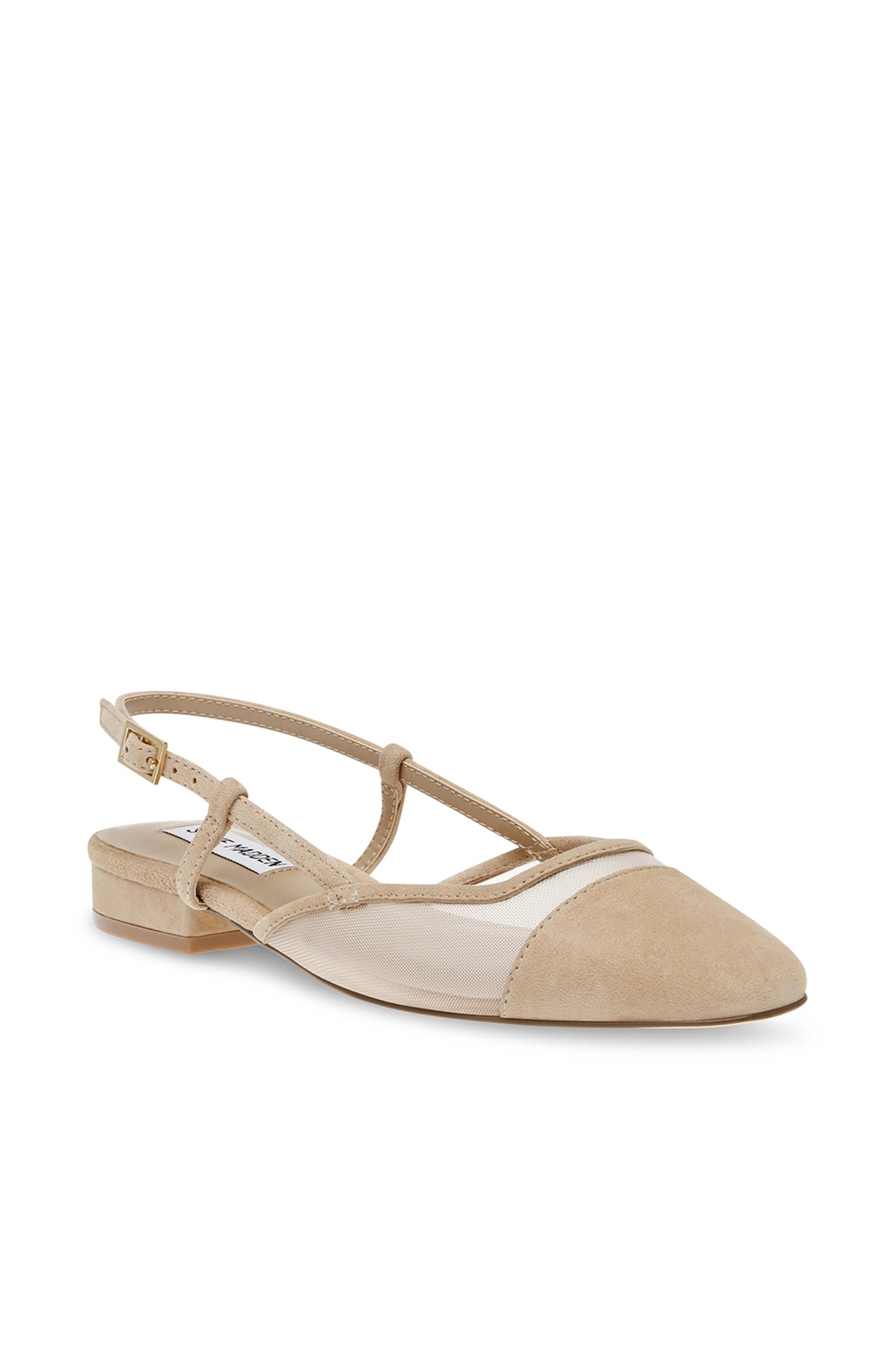 BELINDA-M FLAT SHOES TAN SUEDE 3
