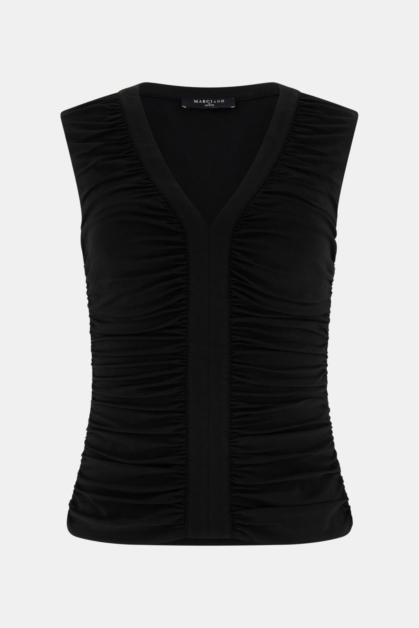 AMELIA VNECK DRAPED JET BLACK A996 5