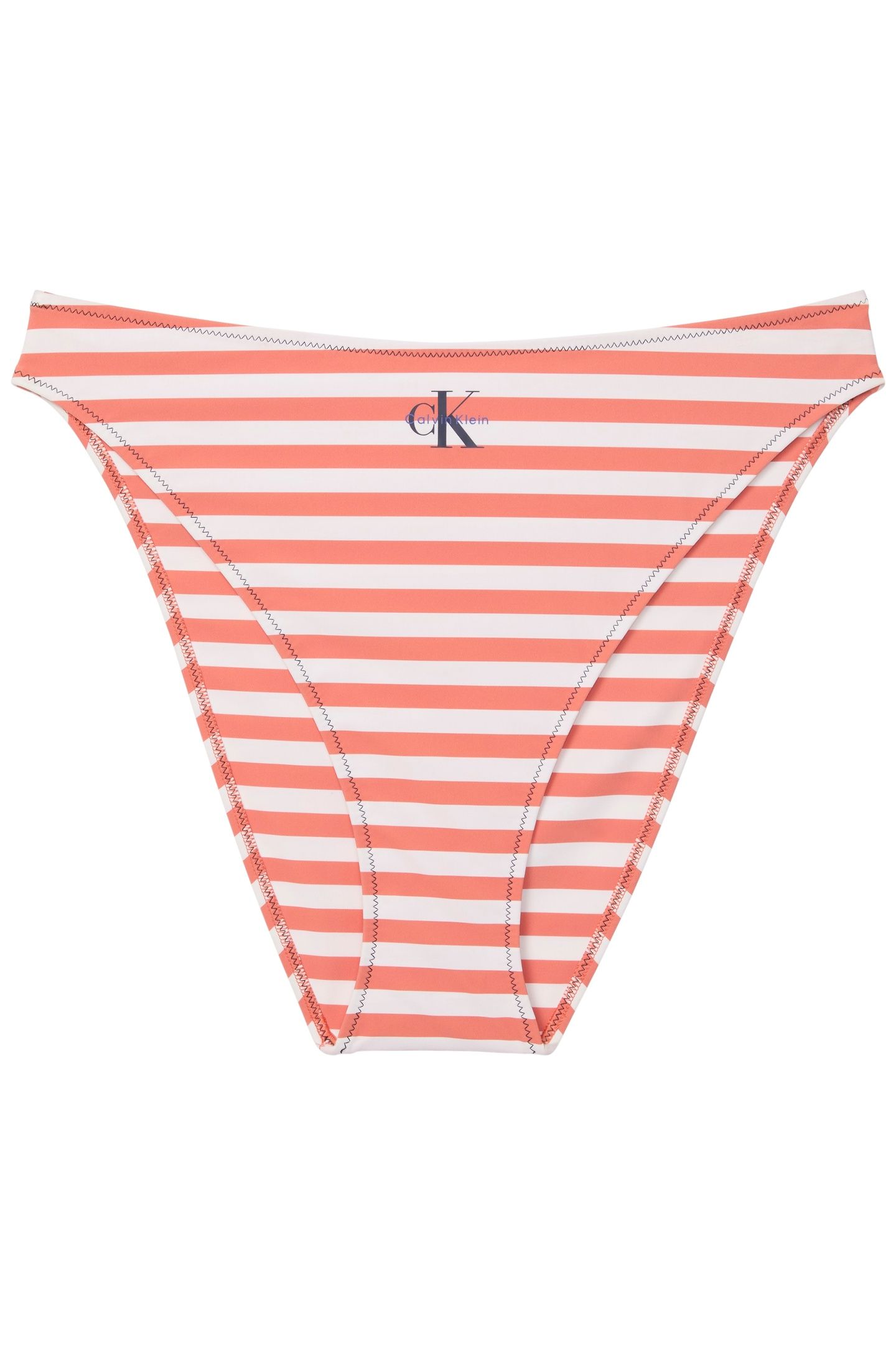 HIGH LEG BIKINI STRIPE ACORN ORANGE 4