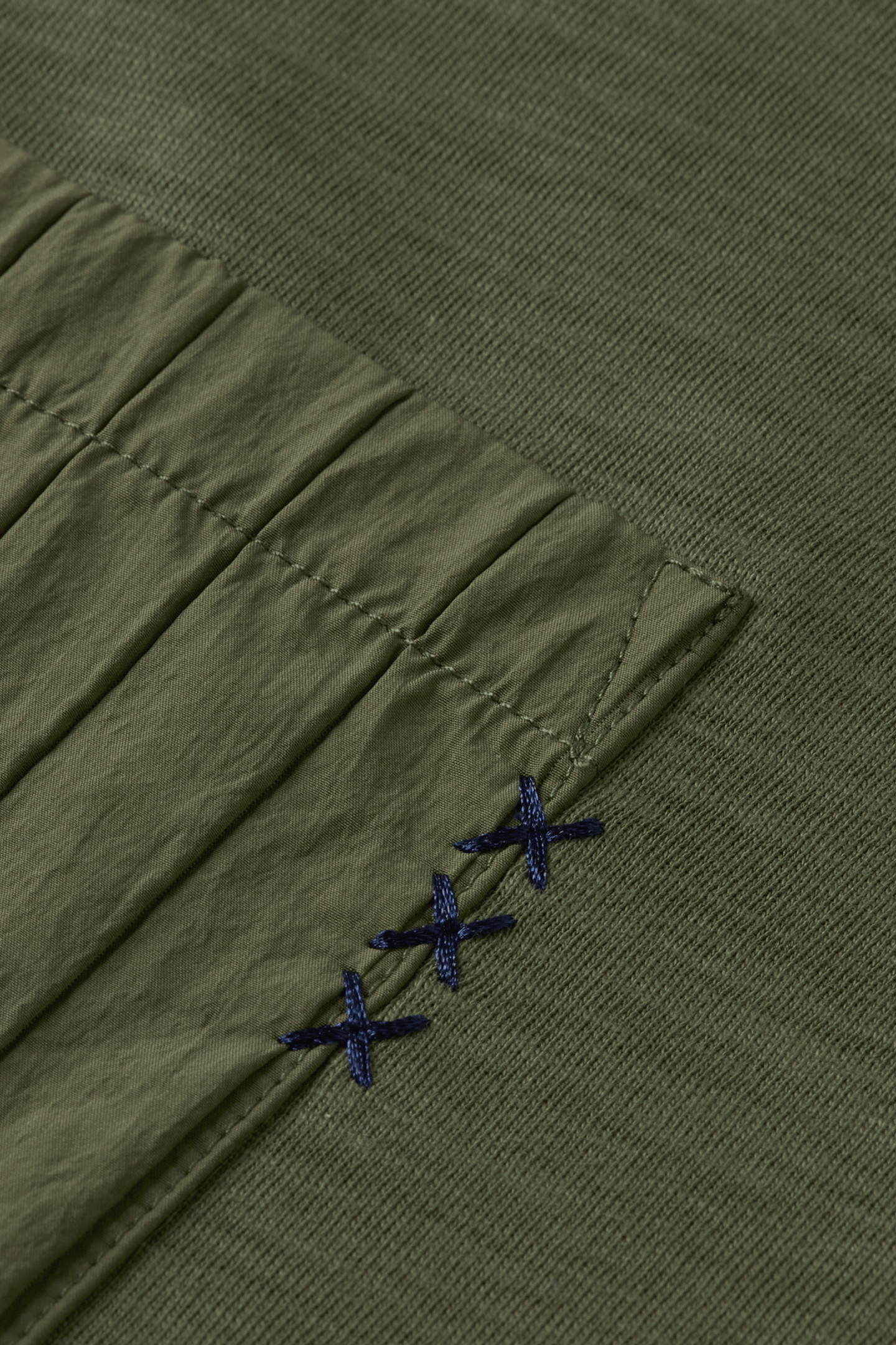 RELAXED FIT PATCHWORK POCKET T-SHIRT THYME 7