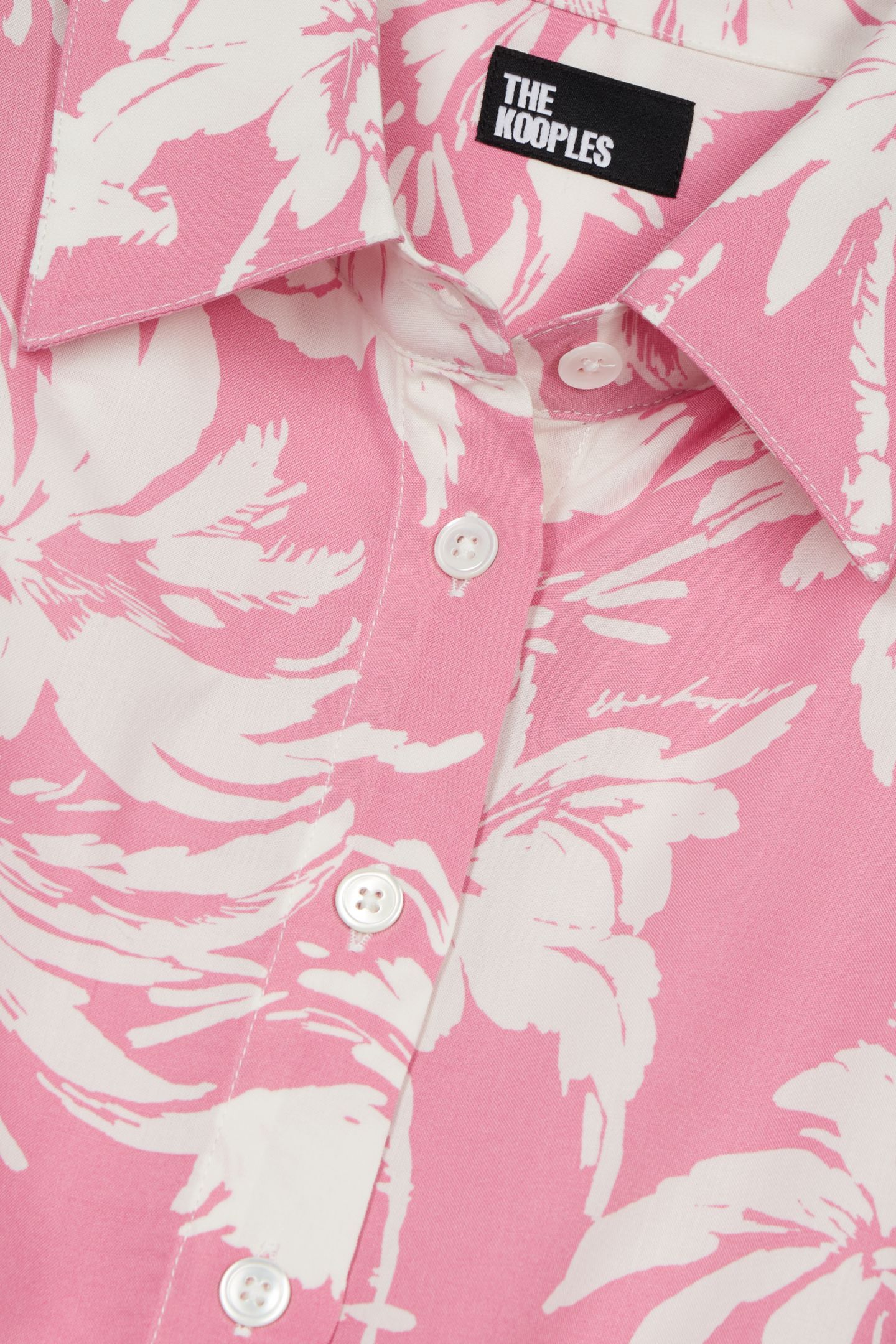 SHORT-SLEEVED SHIRT WITH BOW DETAIL PINK-WHITE 7