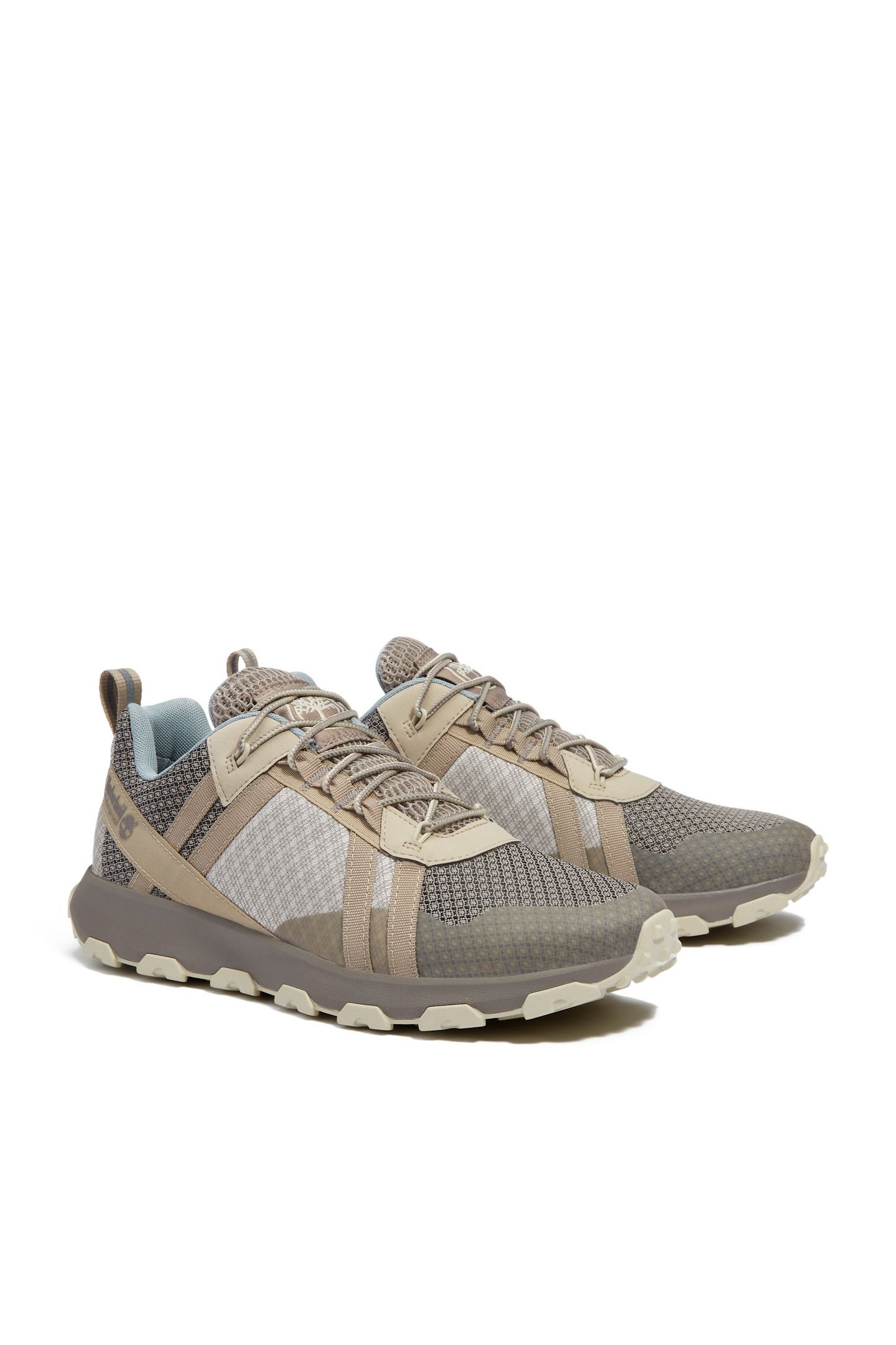 WINSOR TRAIL LOW LACE UP WATERPROOF SNEAKER MEDIUM GREY MESH 2