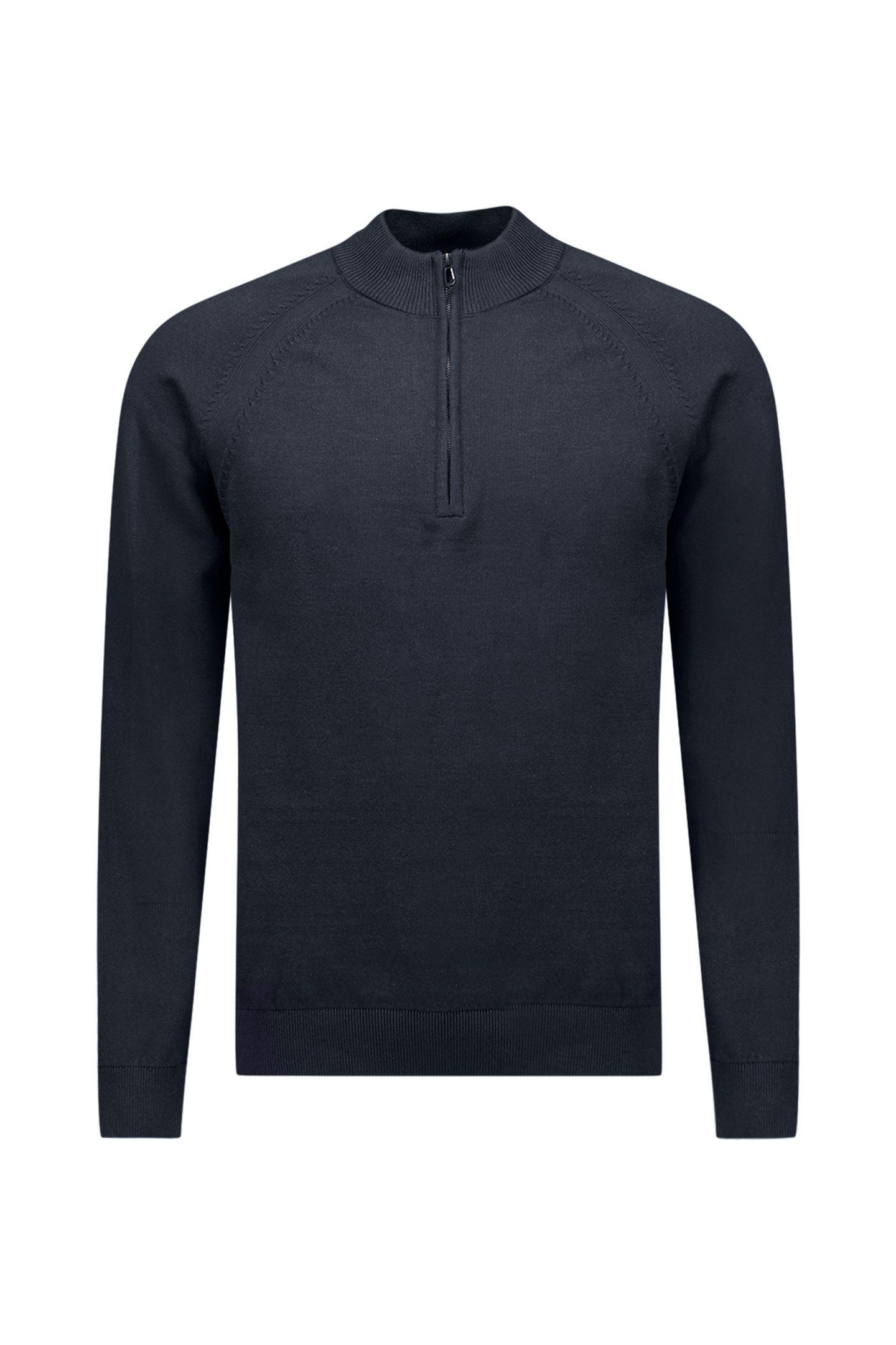 PULLOVER HALF ZIP HIGH COLLAR SOLID NIGHT 5