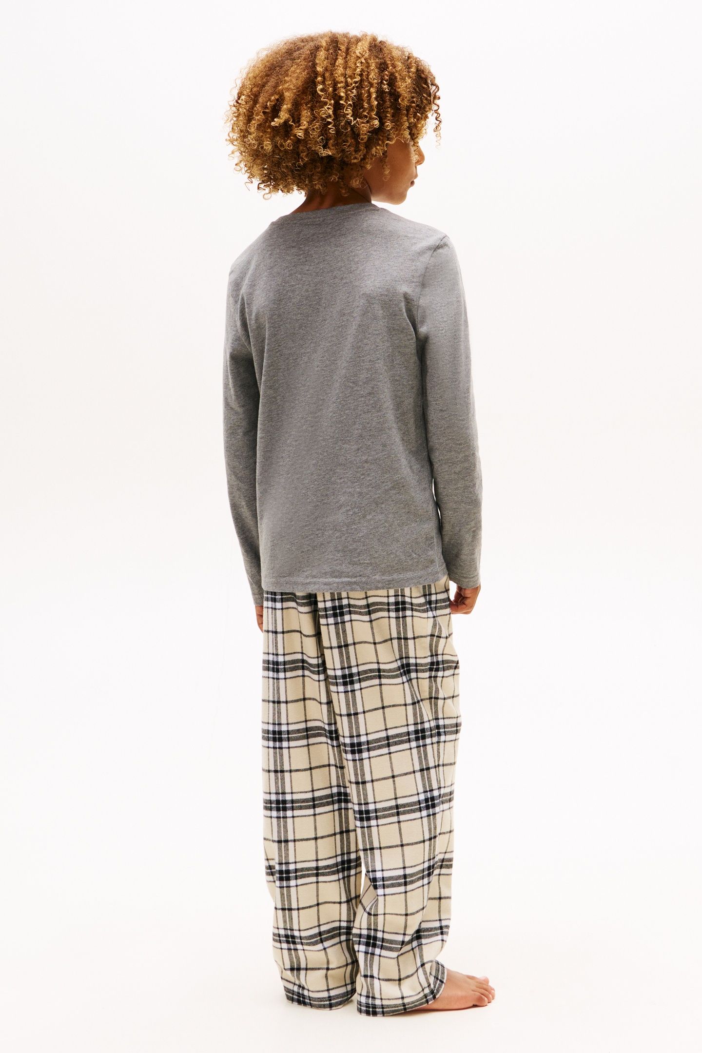 BOYS 2-PACK LS TEE MEDIUM GREY HT/BLACK 5