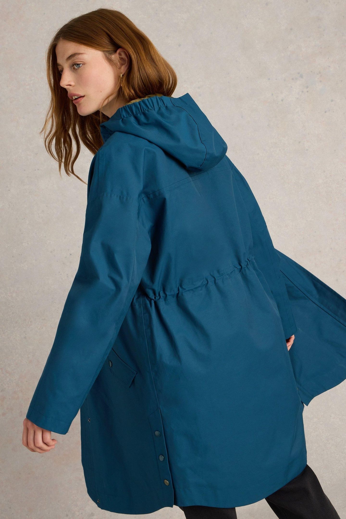 WINNIE WATERPROOF COAT DARK TEAL 7