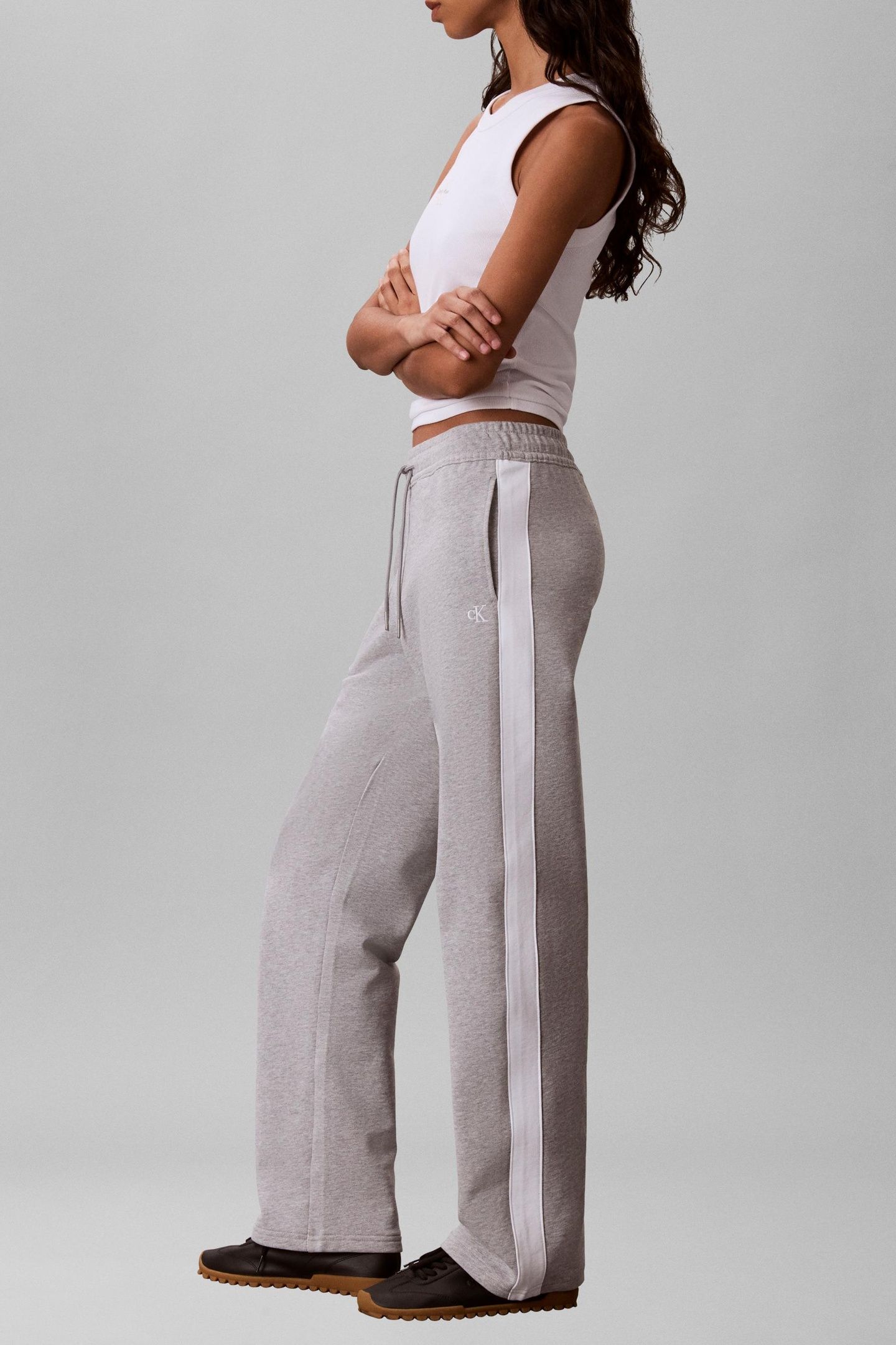 MONOGRAM TERRY COLORBLOCK PANT HEROIC GREY HEATHER 2