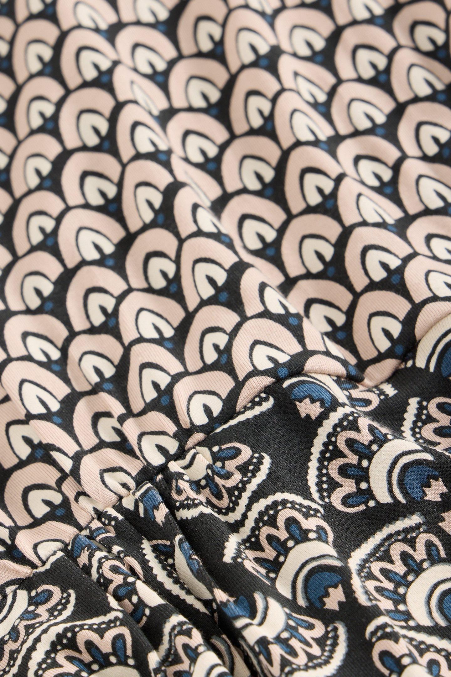 TALLIE JERSEY DRESS BLACK PRINT 7