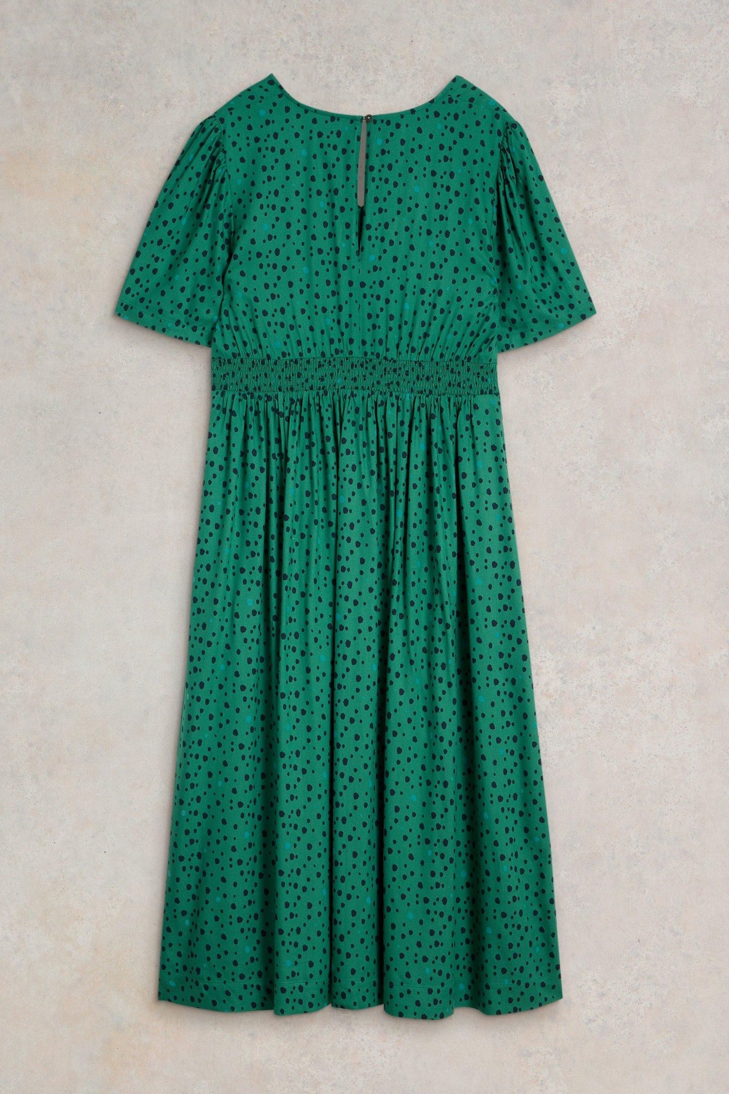 LUCY MIDI DRESS GREEN MULTI 3