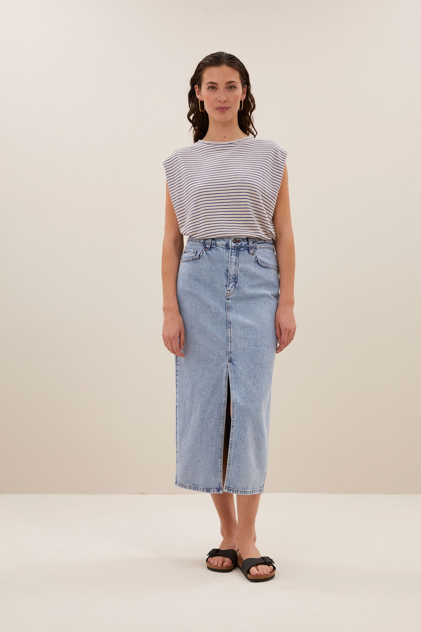 ELBA DENIM SKIRT LIGHT DENIM 2
