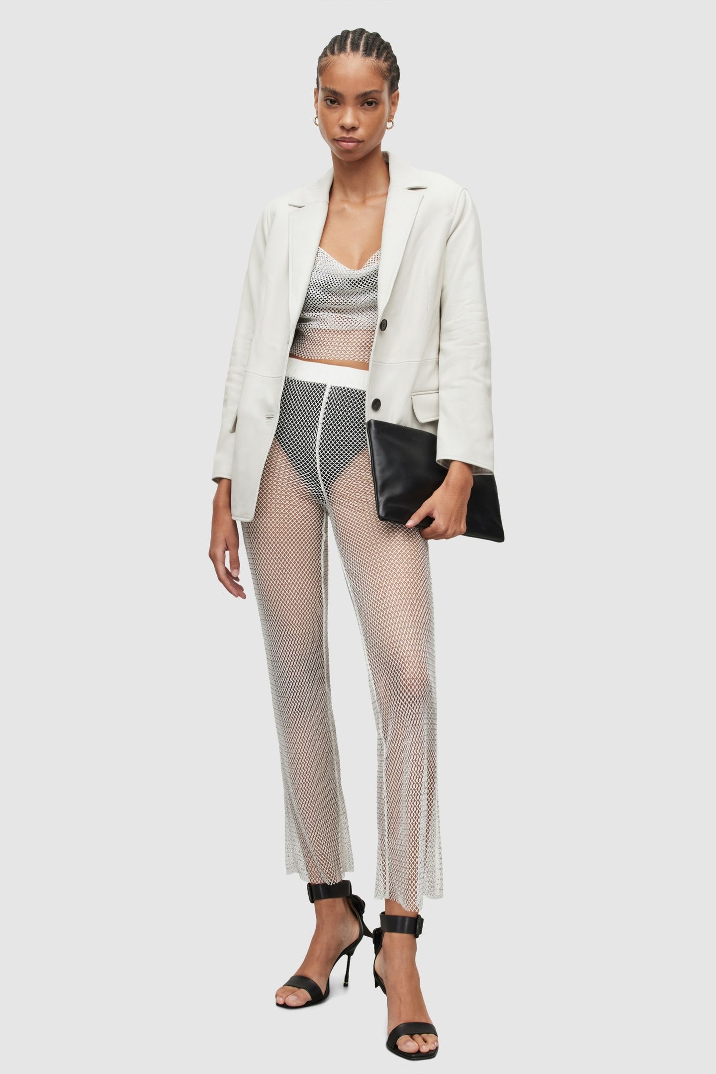 SAFI SPARKLE TROUSER SILVER 2
