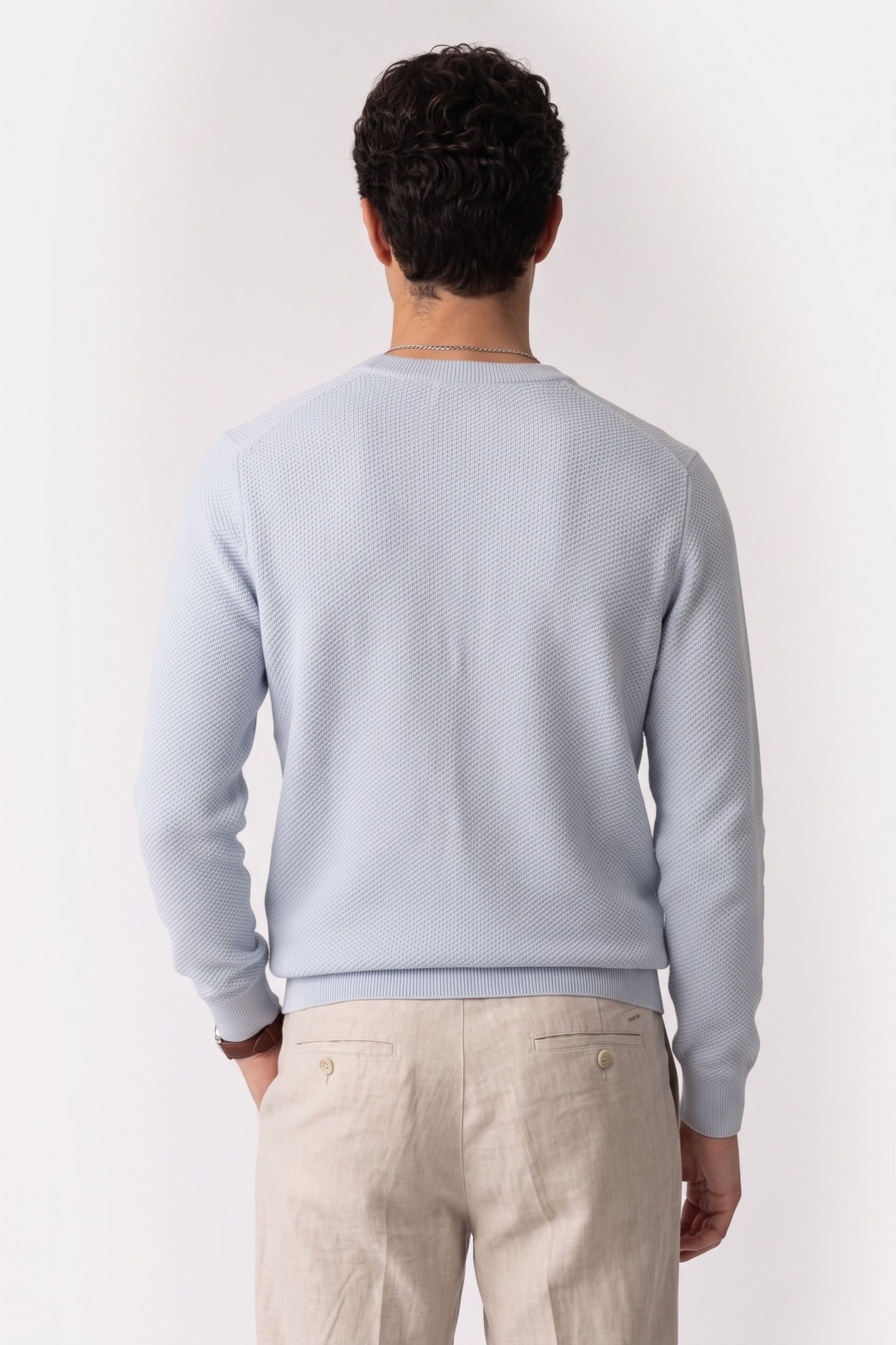 LS TEXTURED COTTON SWEATER PLEIN AIR 2