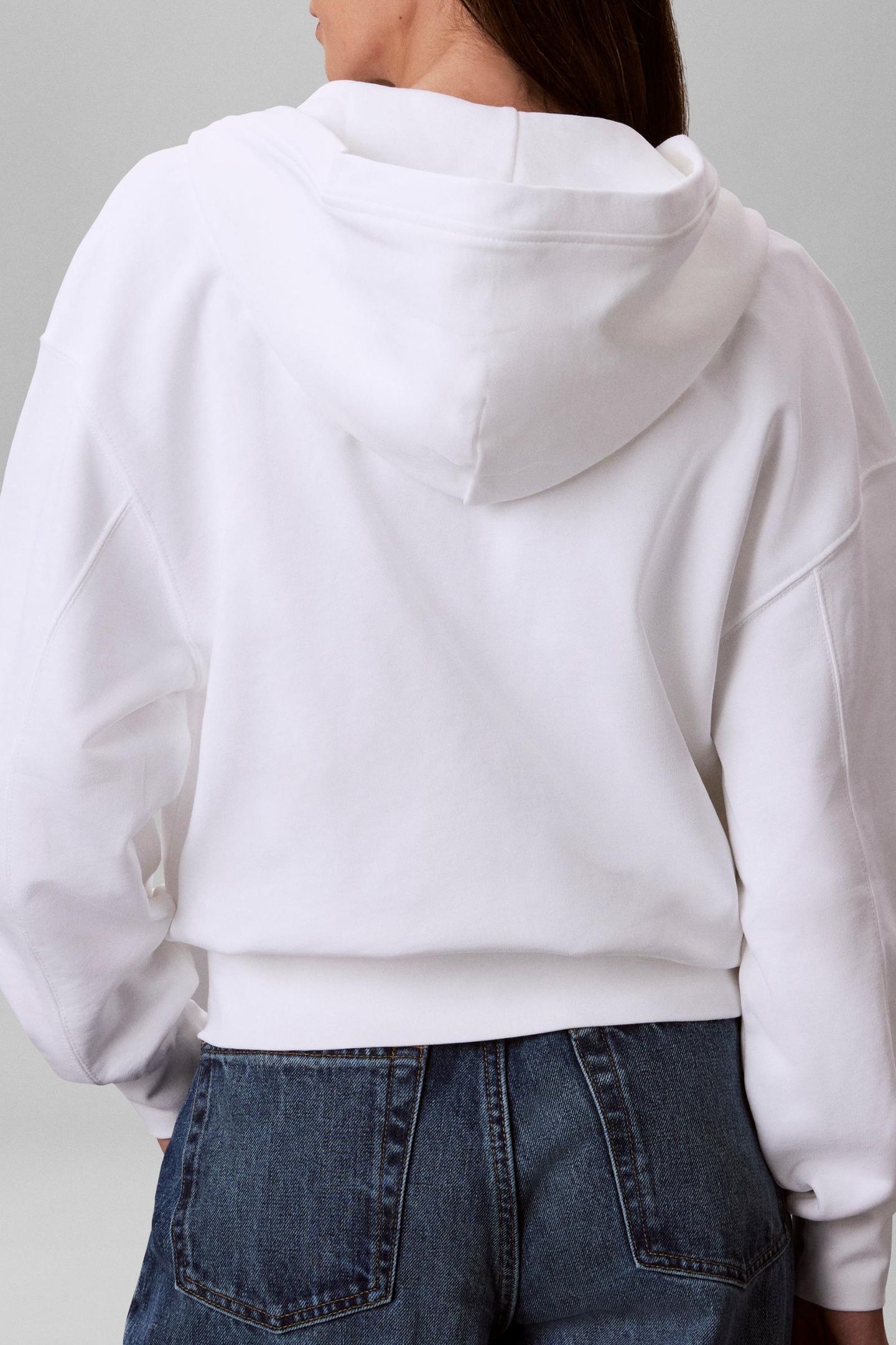 LONG SLEEVE TERRY STANDARD LOGO BRIGHT WHITE 2