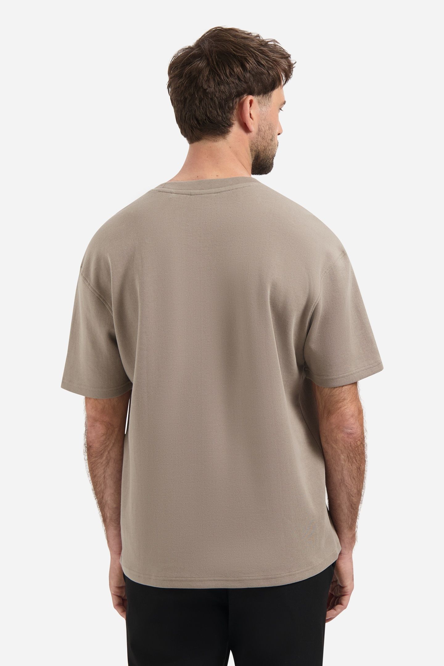 T-SHIRT CREWNECK SOLID HEAVY INTERLOCK CLAY 2