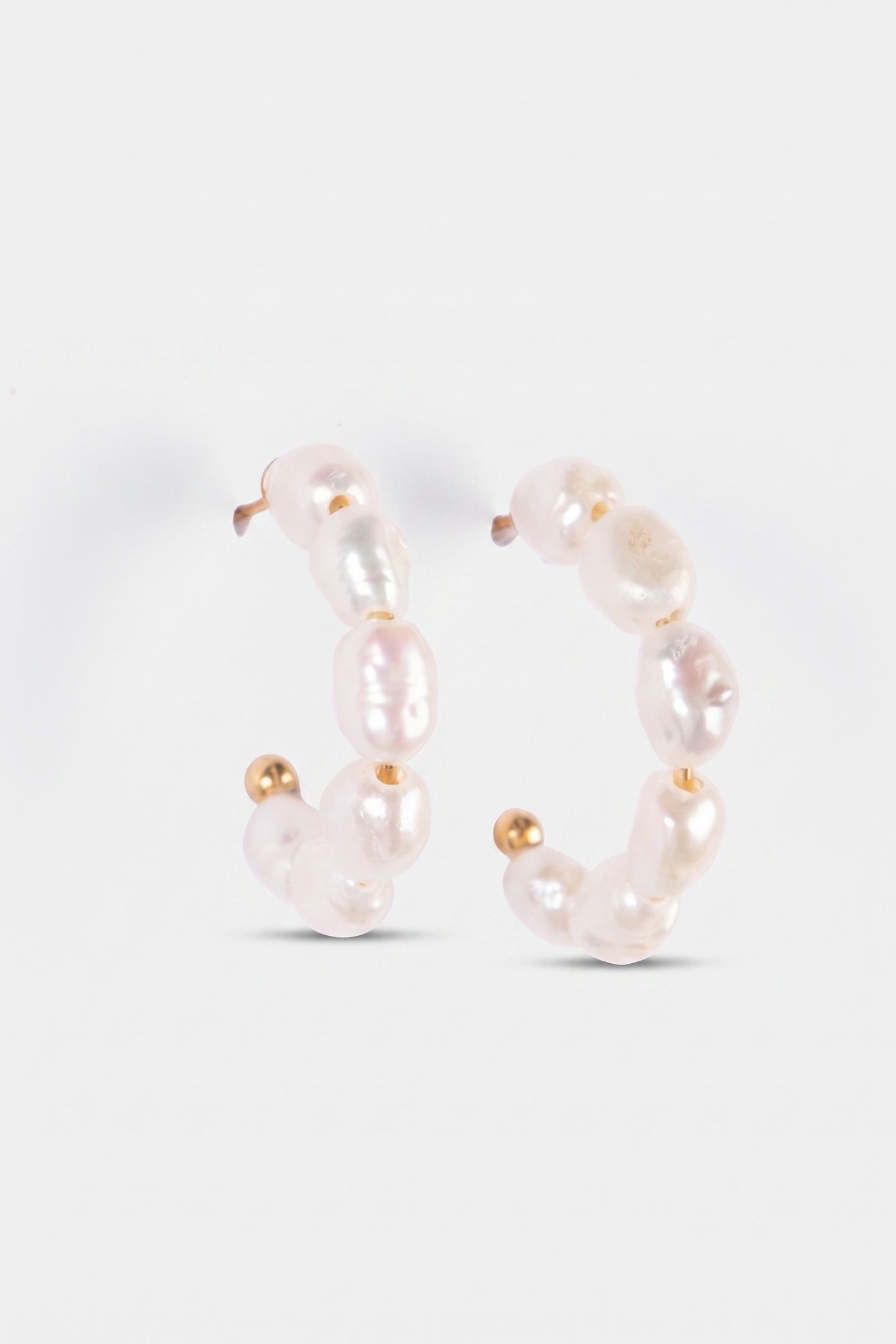 ORGANIC PEARL PERLENOHRRINGE GOLD 3