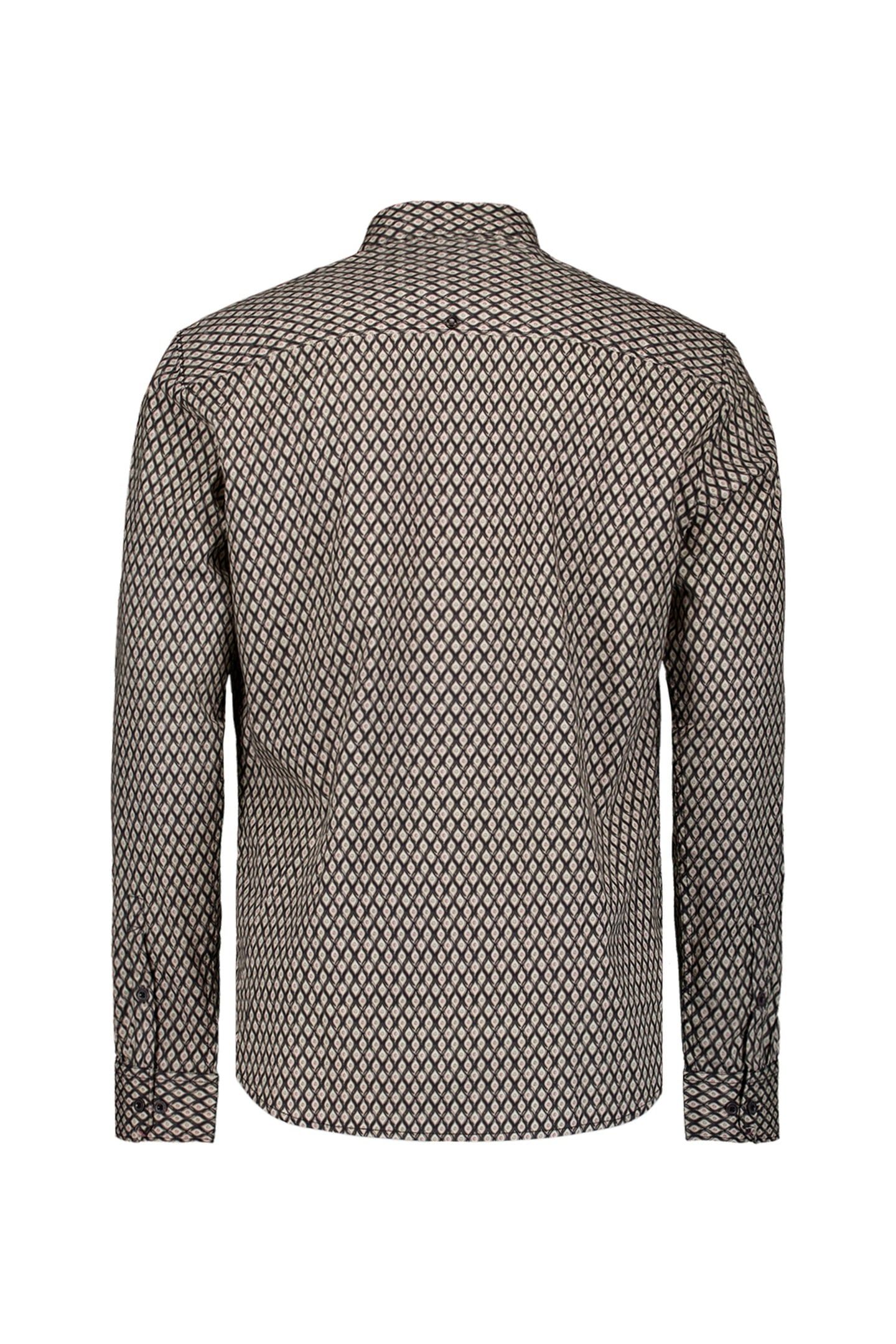 SHIRT STRETCH ALLOVER PRINTED BLACK 7