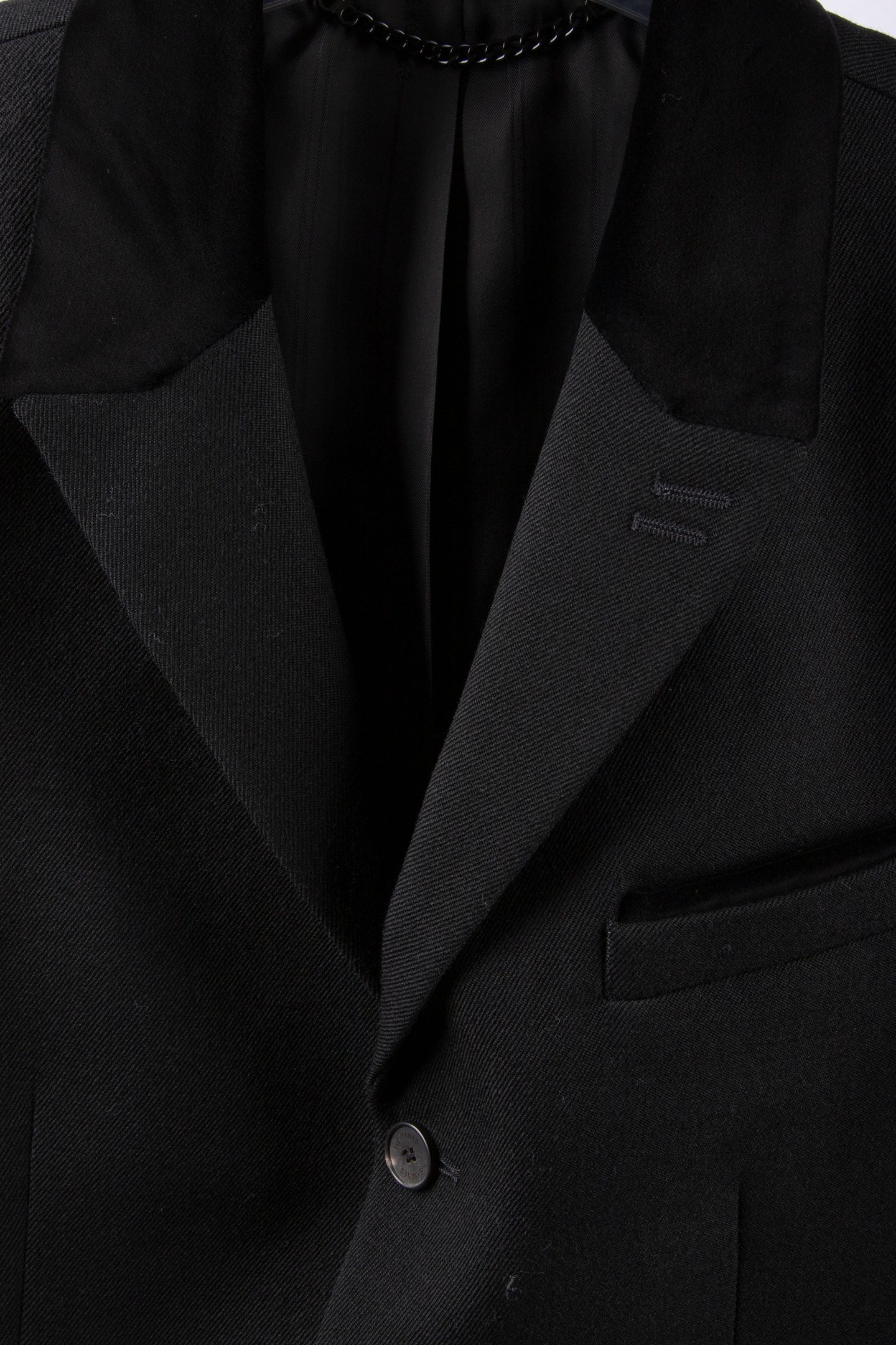STRAIGHT-CUT JACKET WITH 3 BUTTONS & 3 POCKETS BLACK 7