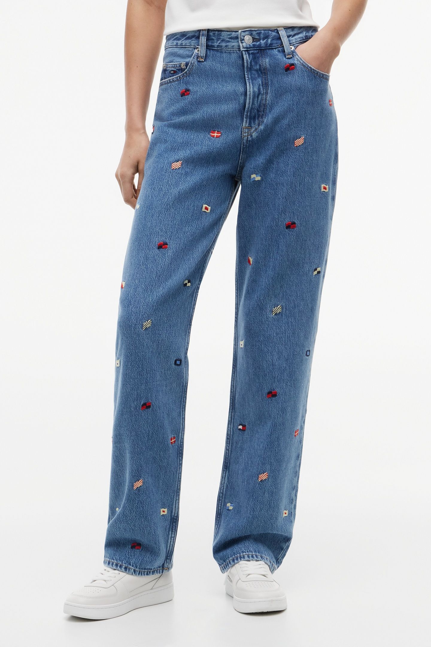 LAYLA HIGH RISE SLIM STRAIGHT DENIM MEDIUM 1