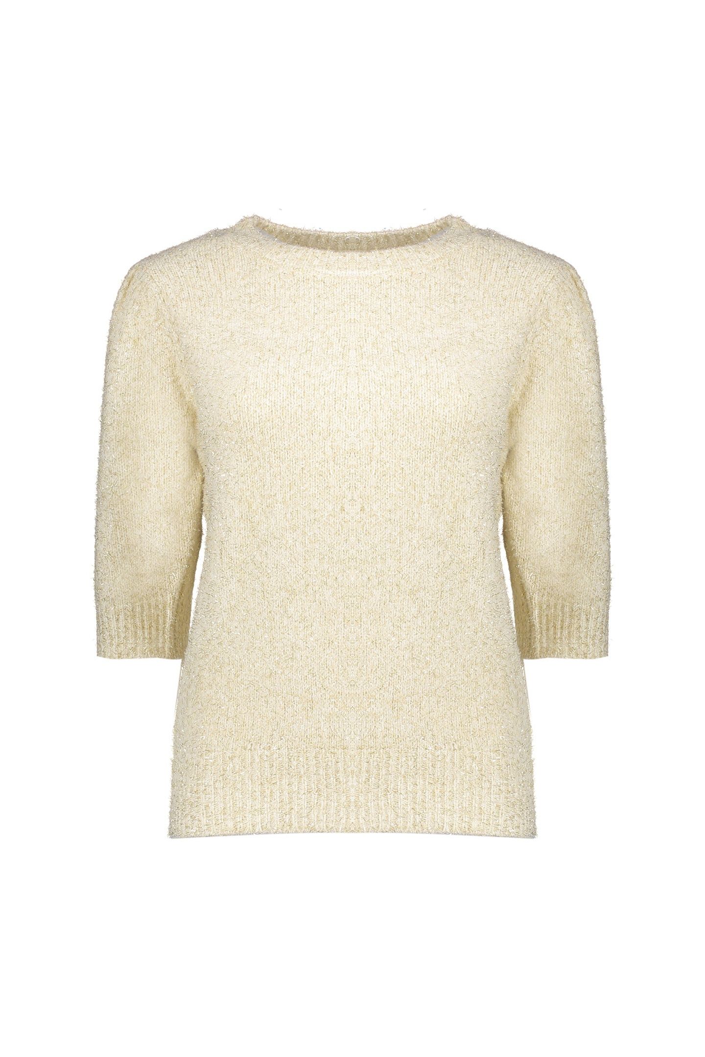 PULLOVER LUREX OFF-WHITE/GOLD 1