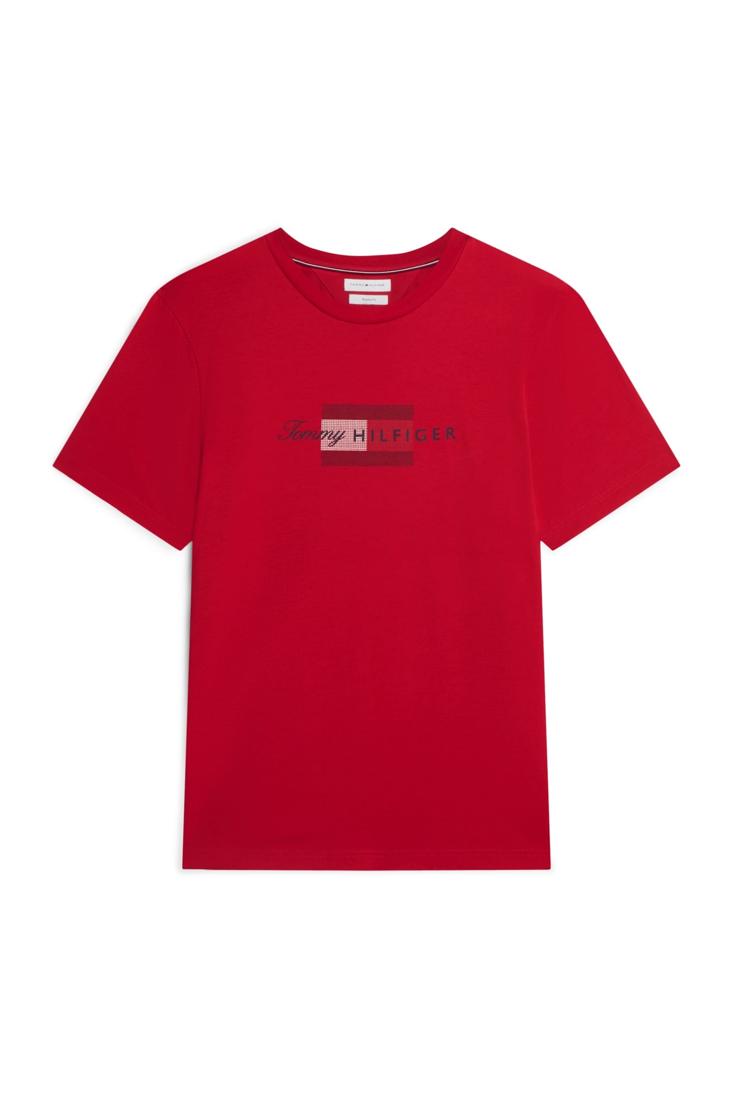 SCRIPT FLAG REGULAR MEDIUM RED 3