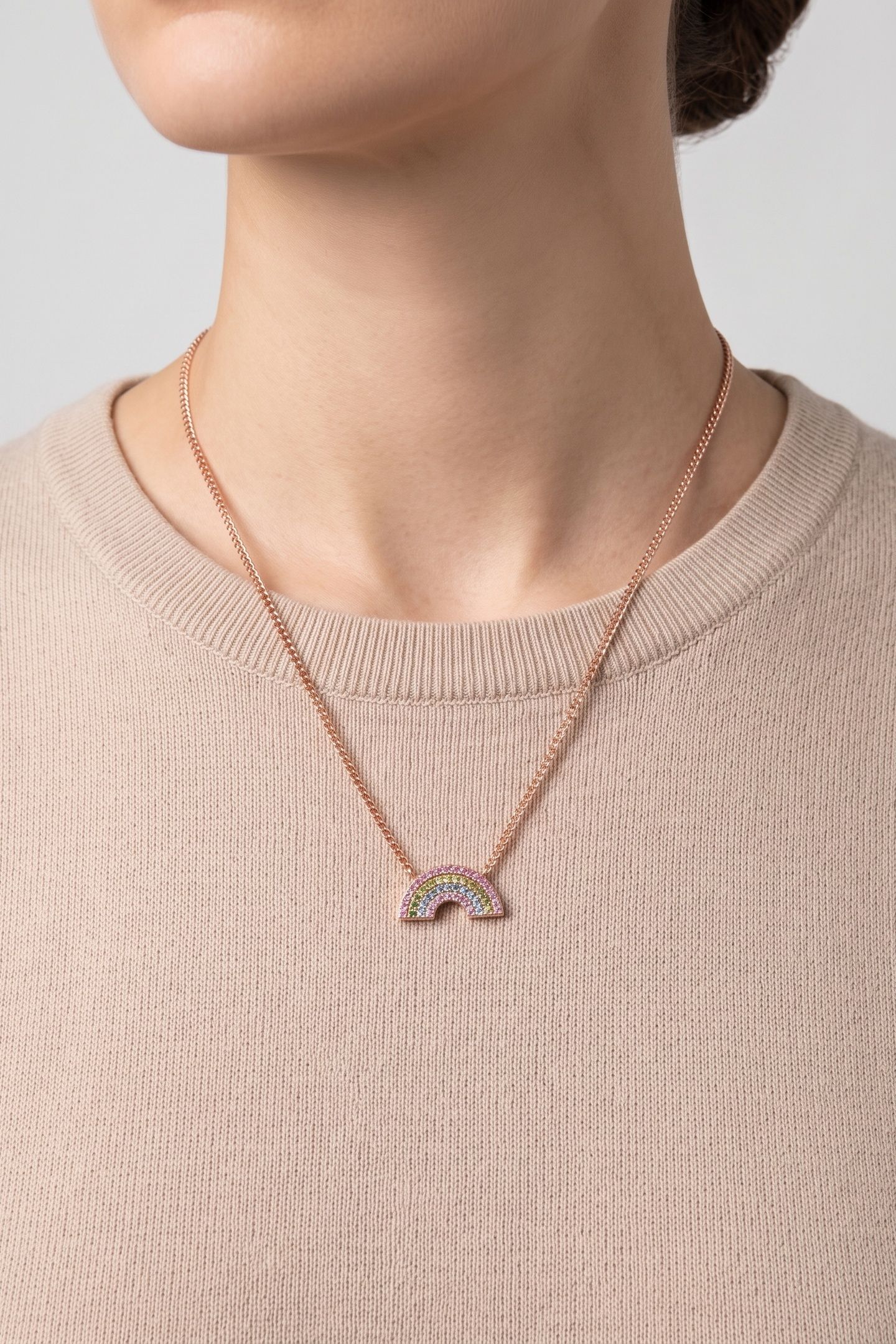 RAINBOW LOVE KETTE ROSEGOLD 1