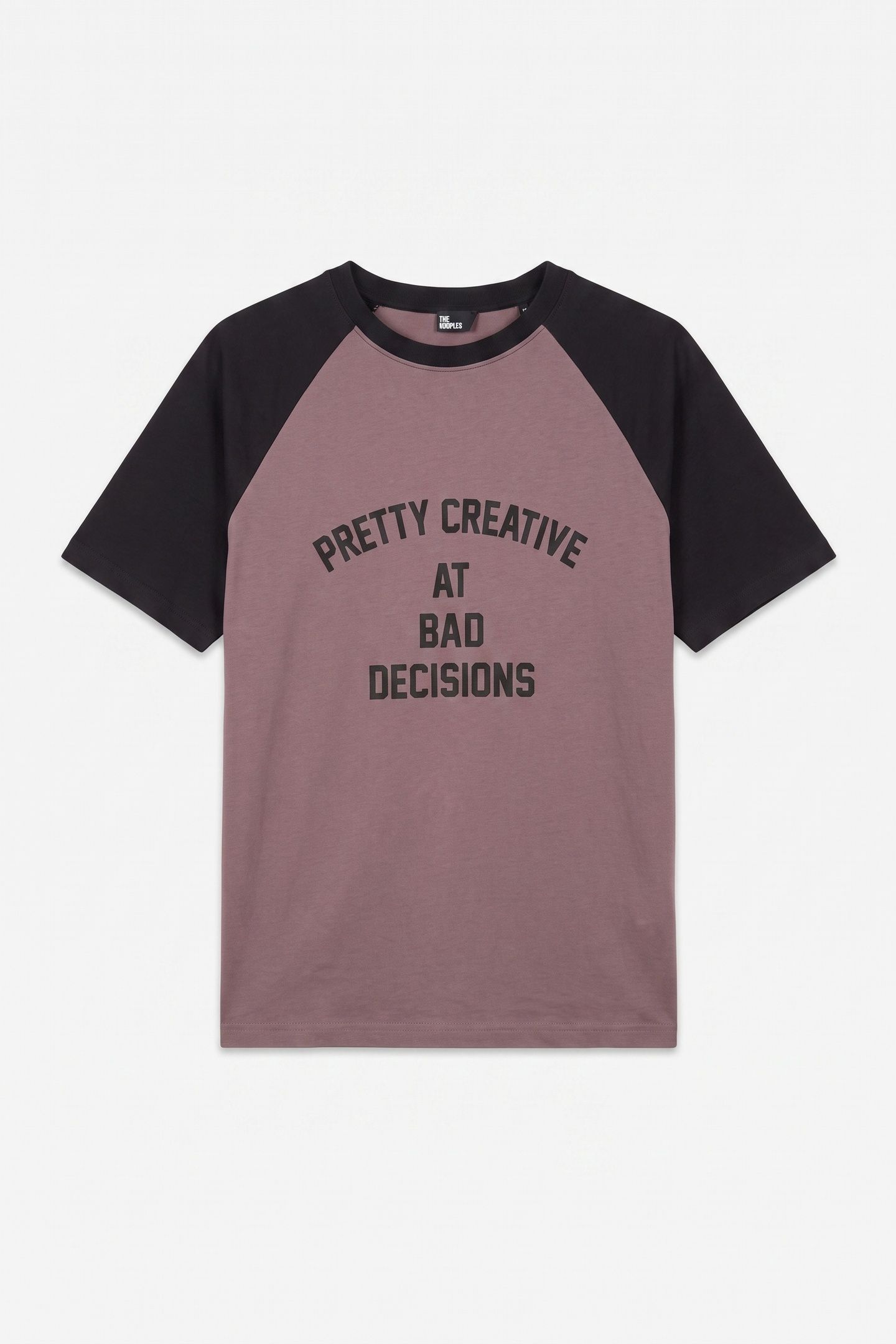 SHORT-SLEEVED T-SHIRT WITH PRINT ON THE FRONT BROWN 5