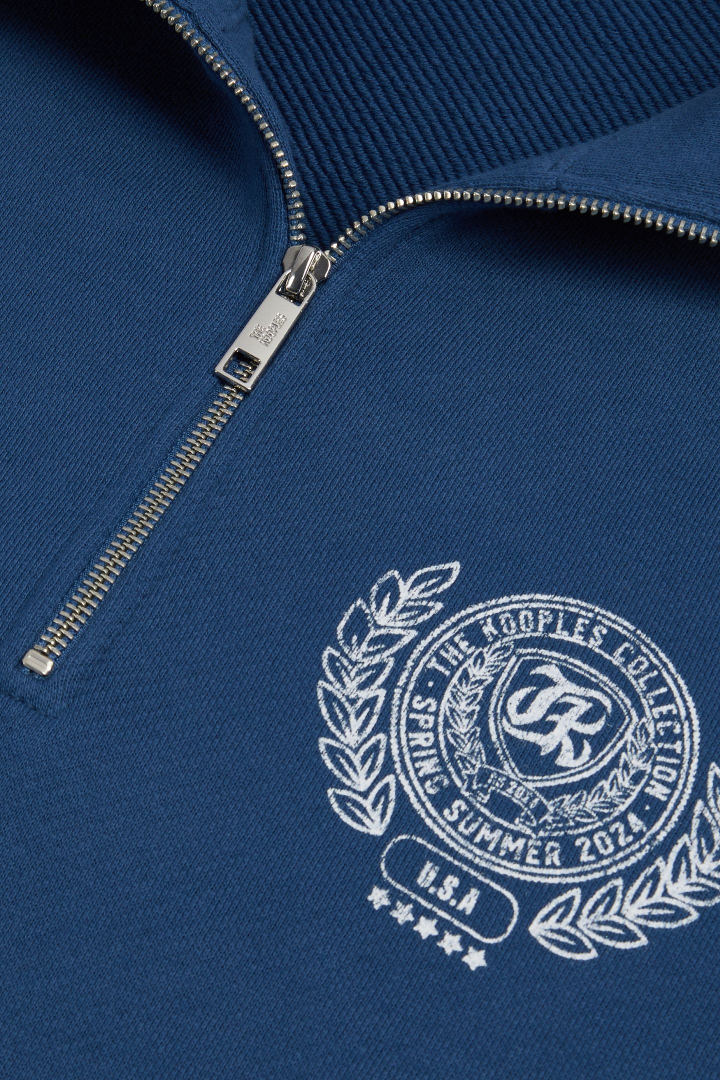 SWEATSHIRT A COL ZIPPE MIDDLE NAVY 7