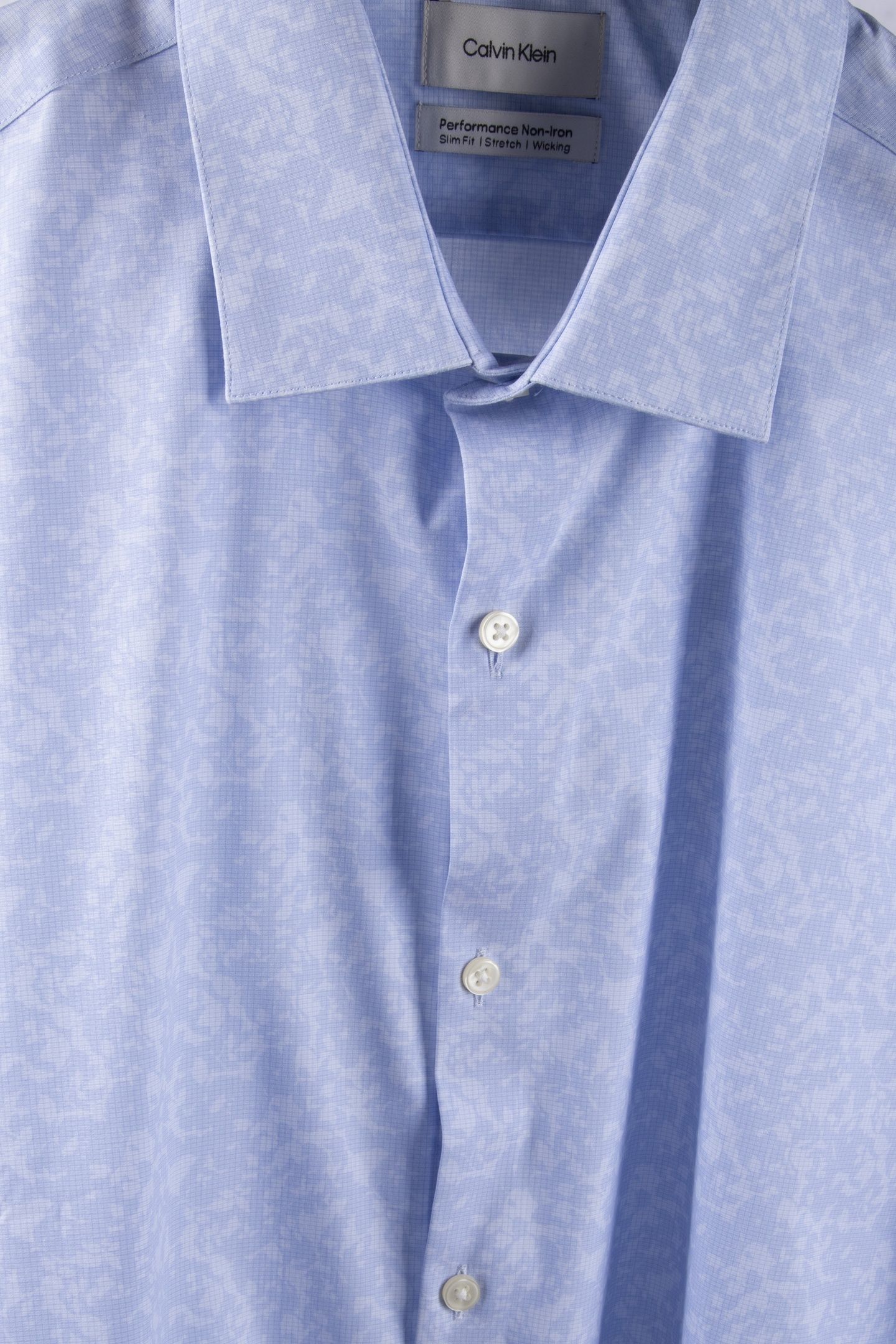 SLIM PERFORMANCE STRAIGHT SHIRT BLUE 4