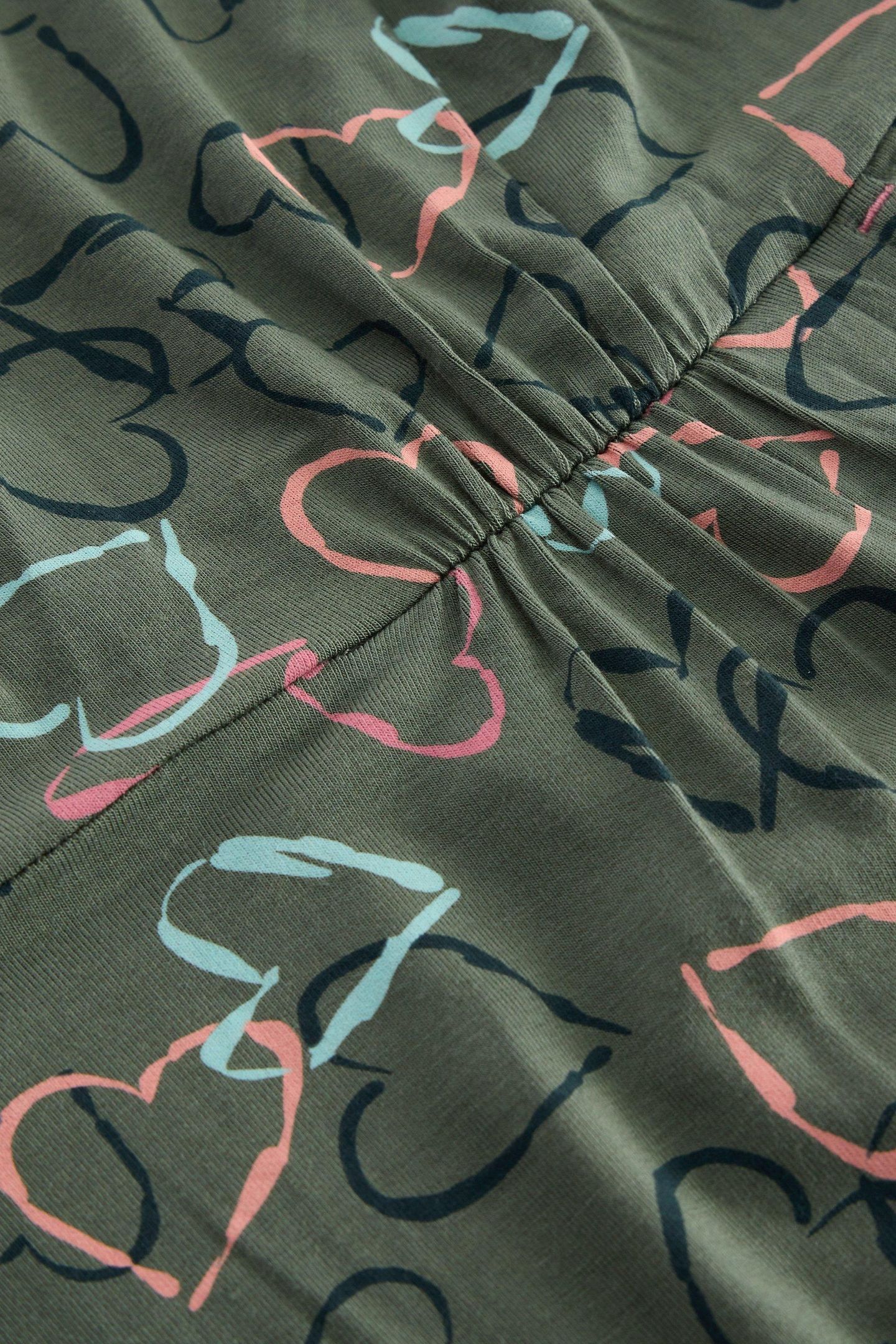 TALLIE JERSEY DRESS GREEN PRINT 6